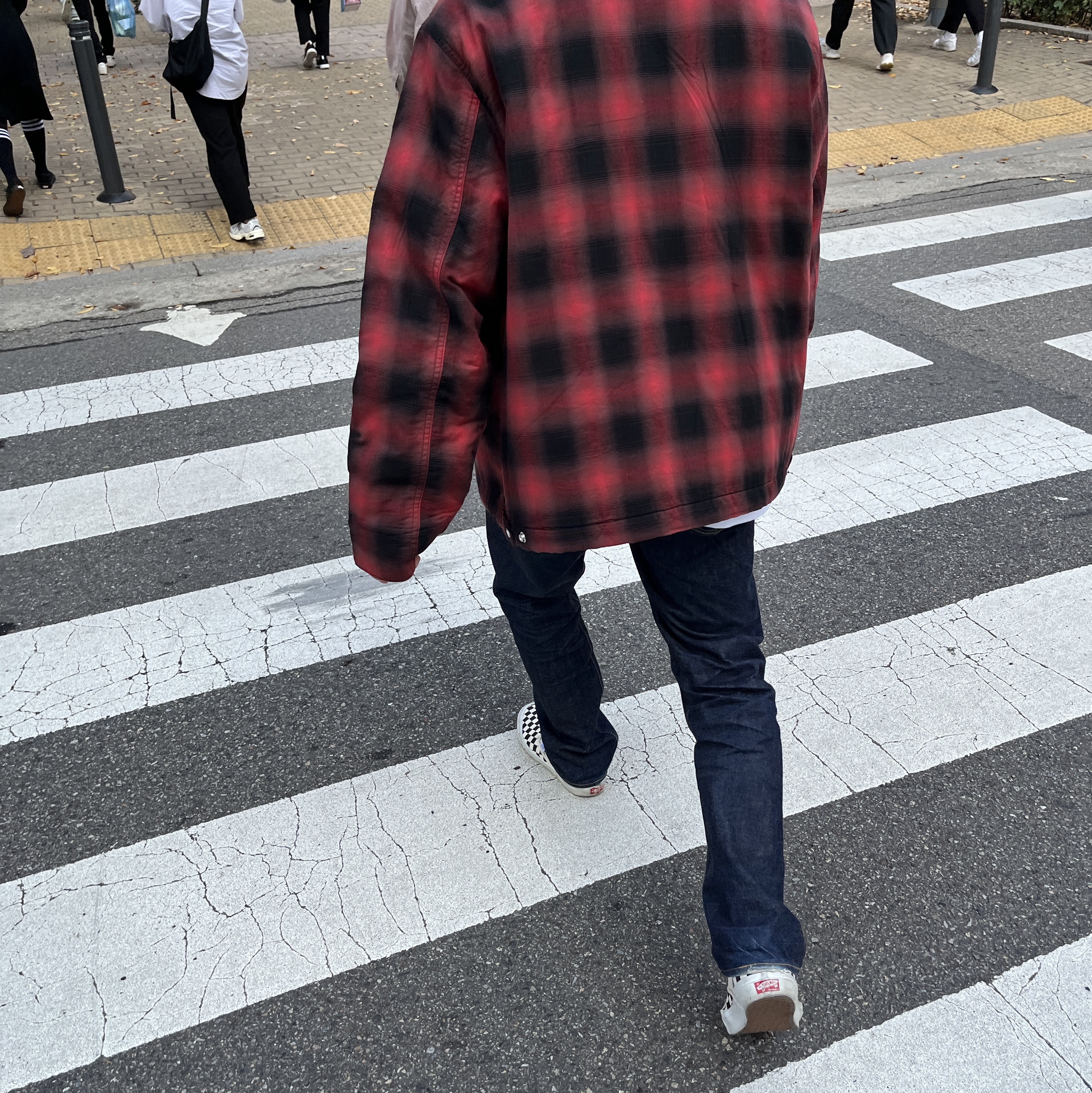 Vans Checkerboard Comfycush One Marshmallow 착용 스타일 - 2
