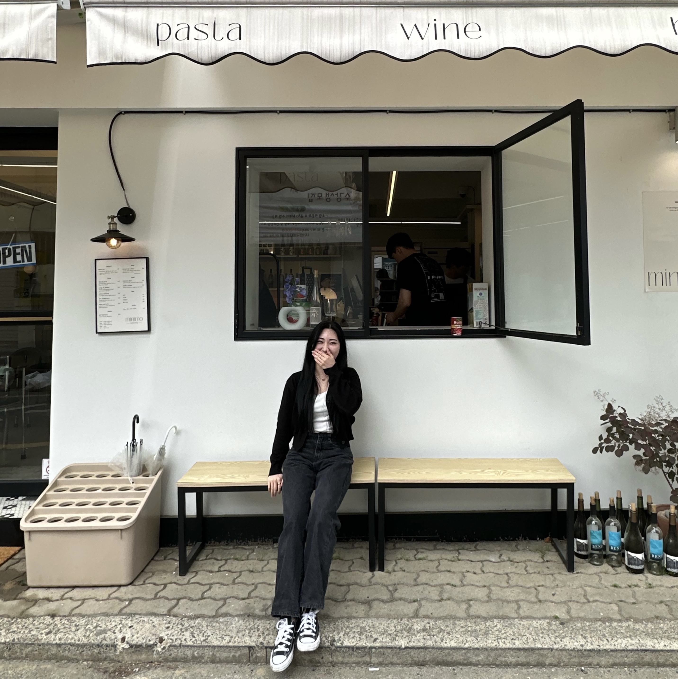 컨버스 척 테일러 올스타 로우 블랙 착용 스타일