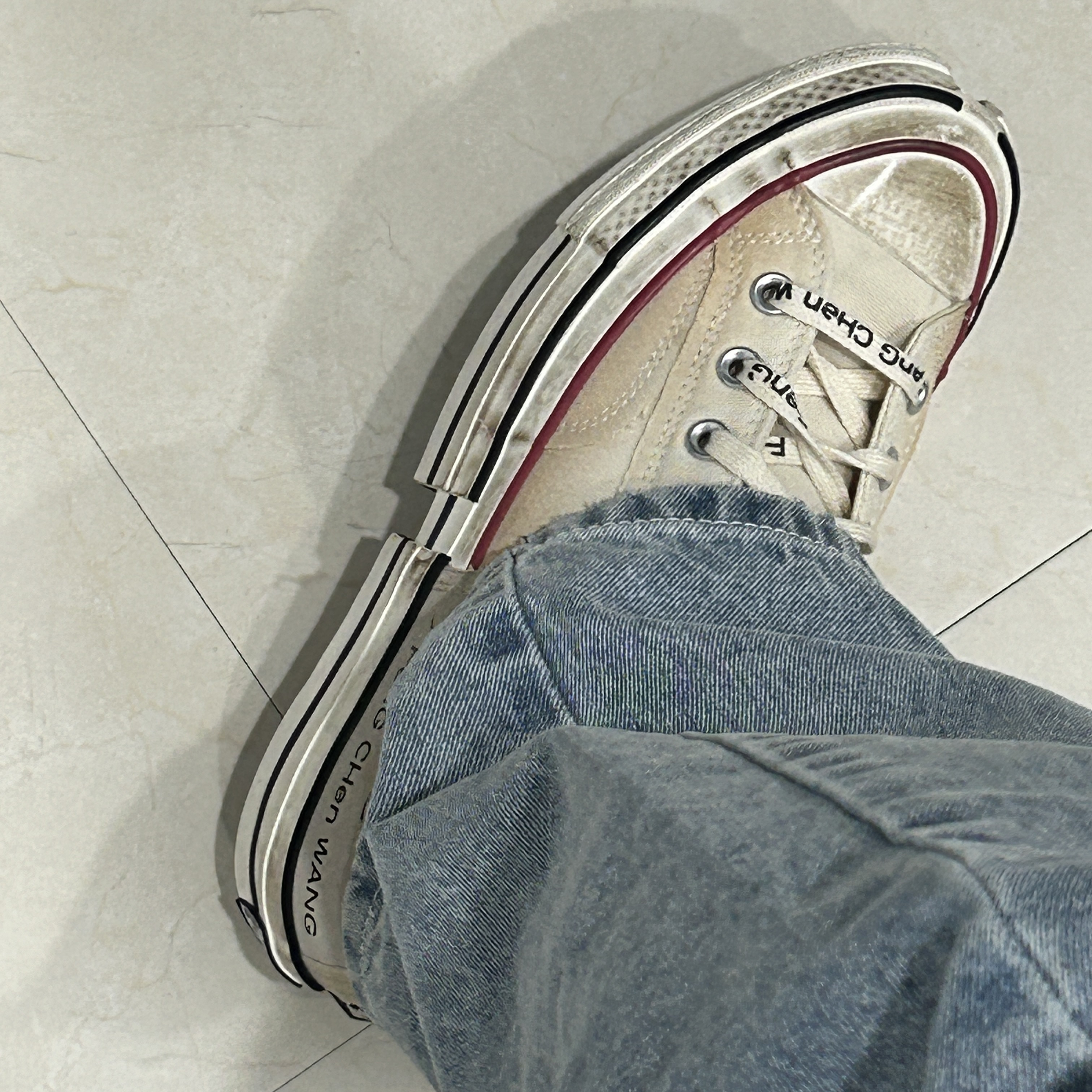 Converse x Feng Chen Wang Chuck 70 Ox 2-in-1 Brown Rice 착용 스타일