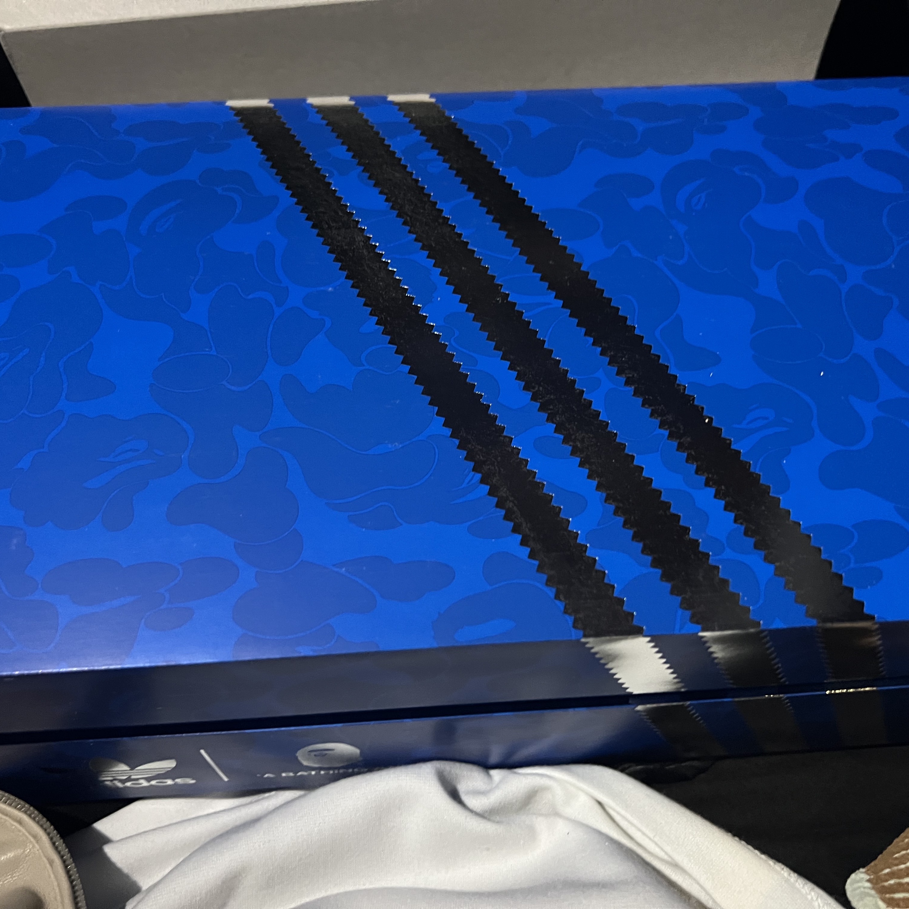Adidas x BAPE Stan Smith Cloud White 착용 스타일 - 6
