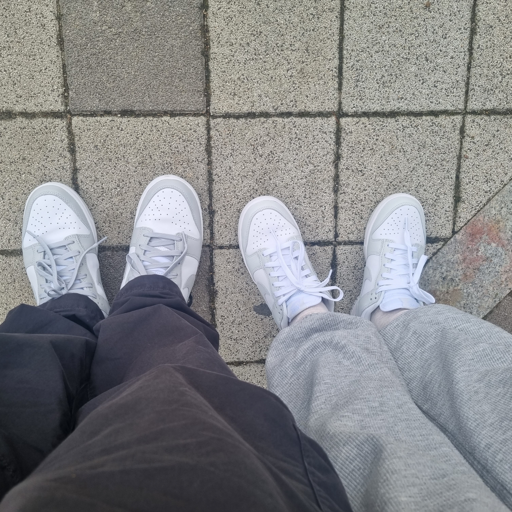 Nike Dunk Low Retro Grey Fog, (W) Nike Dunk Low Photon Dust 착용 스타일