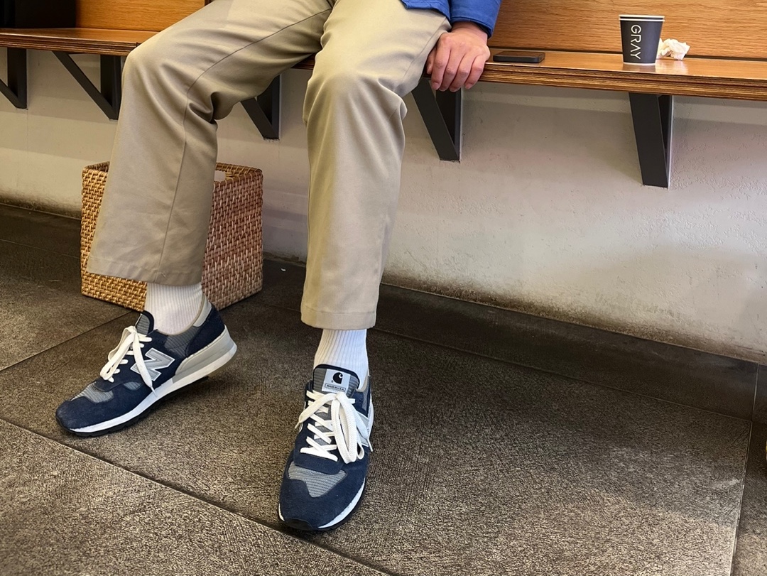 New Balance x Carhartt WIP 990v1 Made in USA Sculpture Center 착용 스타일