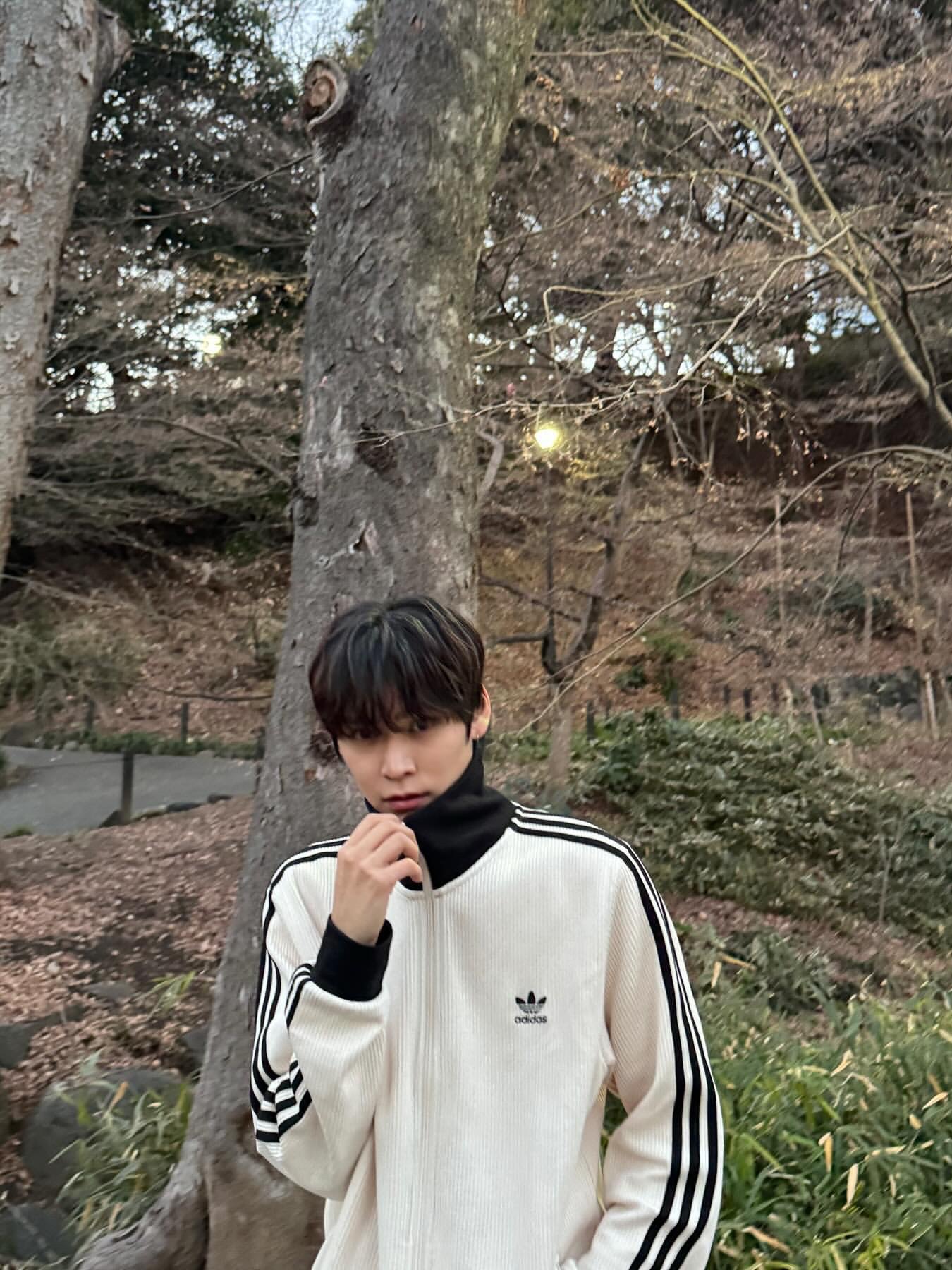 Adidas Adicolor Classic Waffle Beckenbauer Track Jacket Wonder White - KR Sizing 착용 스타일 - 5