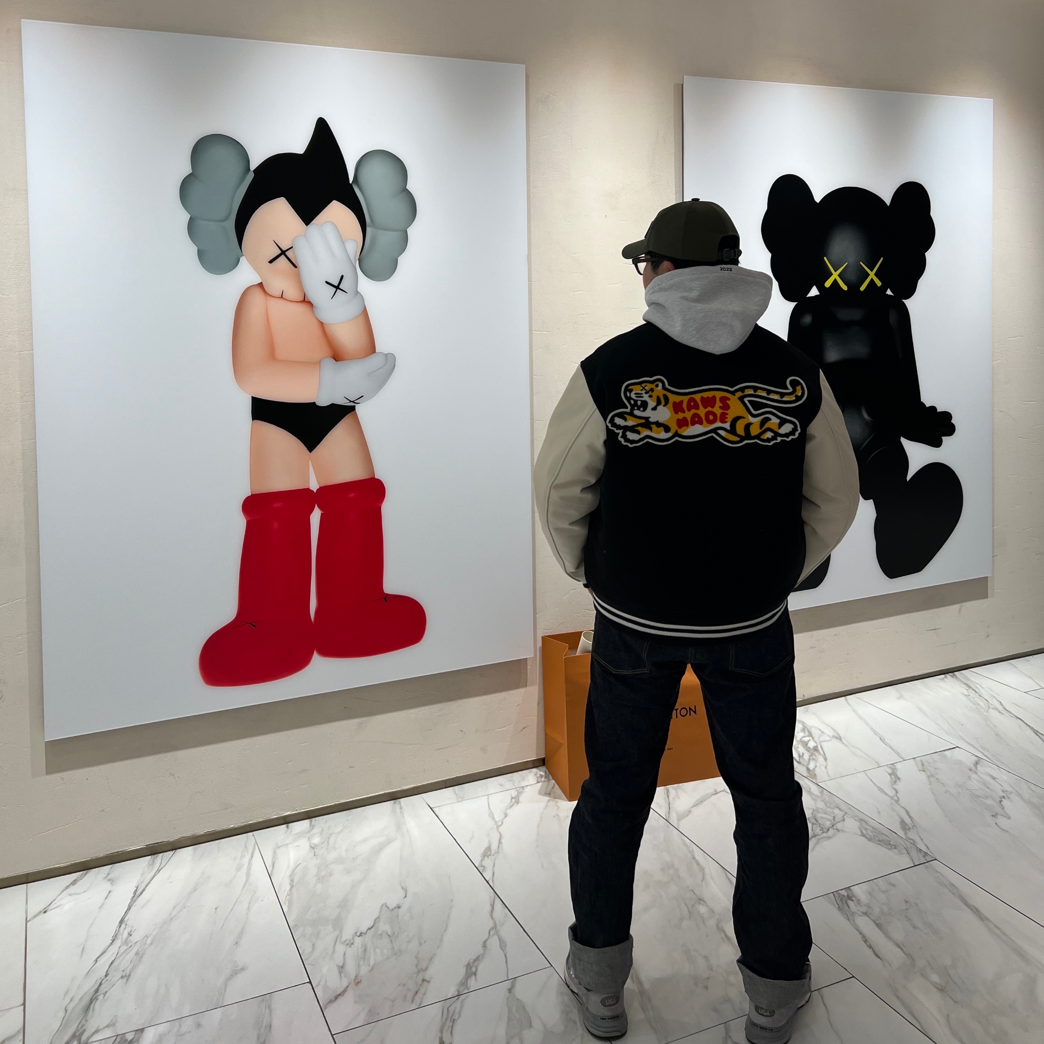 Human Made x Kaws Varsity Jacket #1 レッド