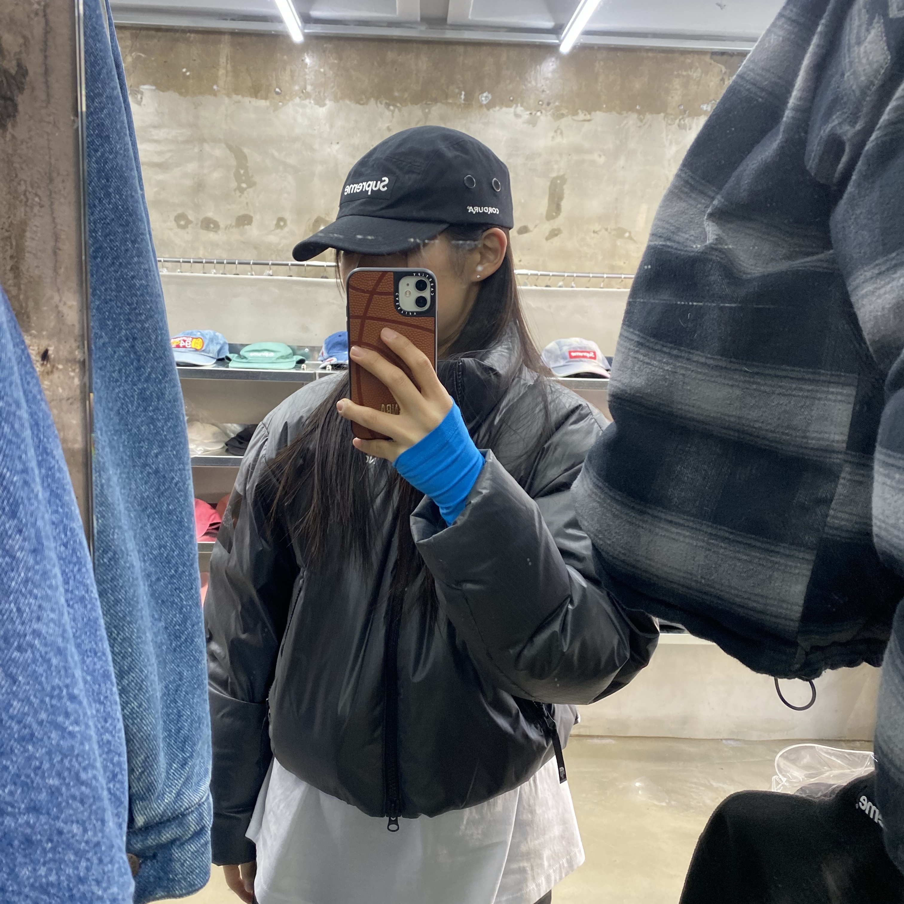 Supreme Brushed Cordura Camp Cap Black - 22FW 착용 스타일