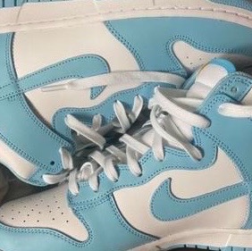 Nike Dunk High Retro Blue Chill 착용 스타일