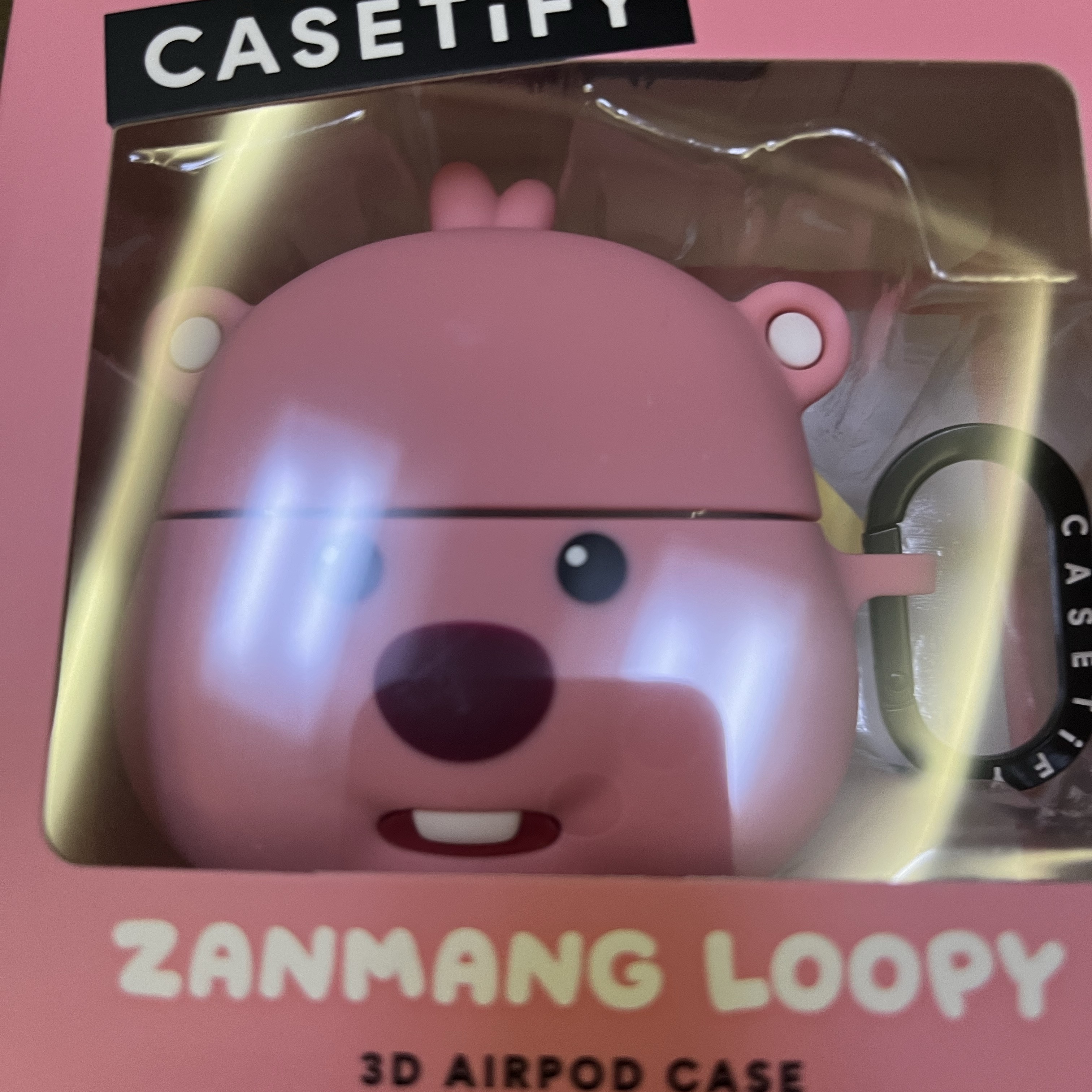 Casetify x Zanmang Loopy Collectible AirPods Pro 2nd Gen Case Pink 착용 스타일 - 3