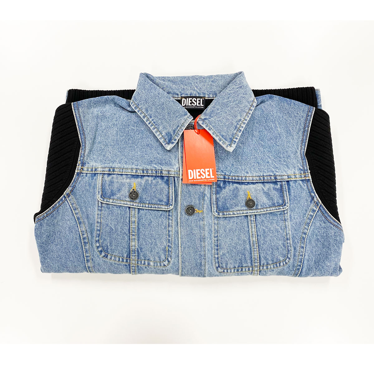 Diesel K-Bridge Jacket Black Blue 착용 스타일 - 2