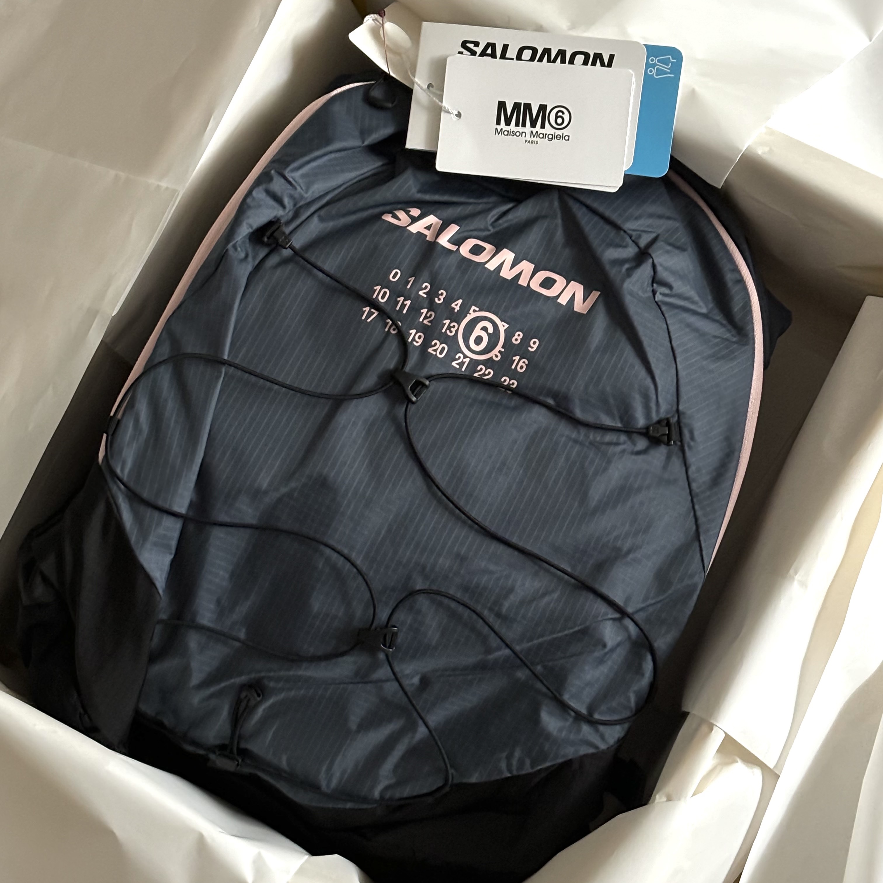 Salomon x MM6 Maison Margiela XT-15 Light Blue 착용 스타일