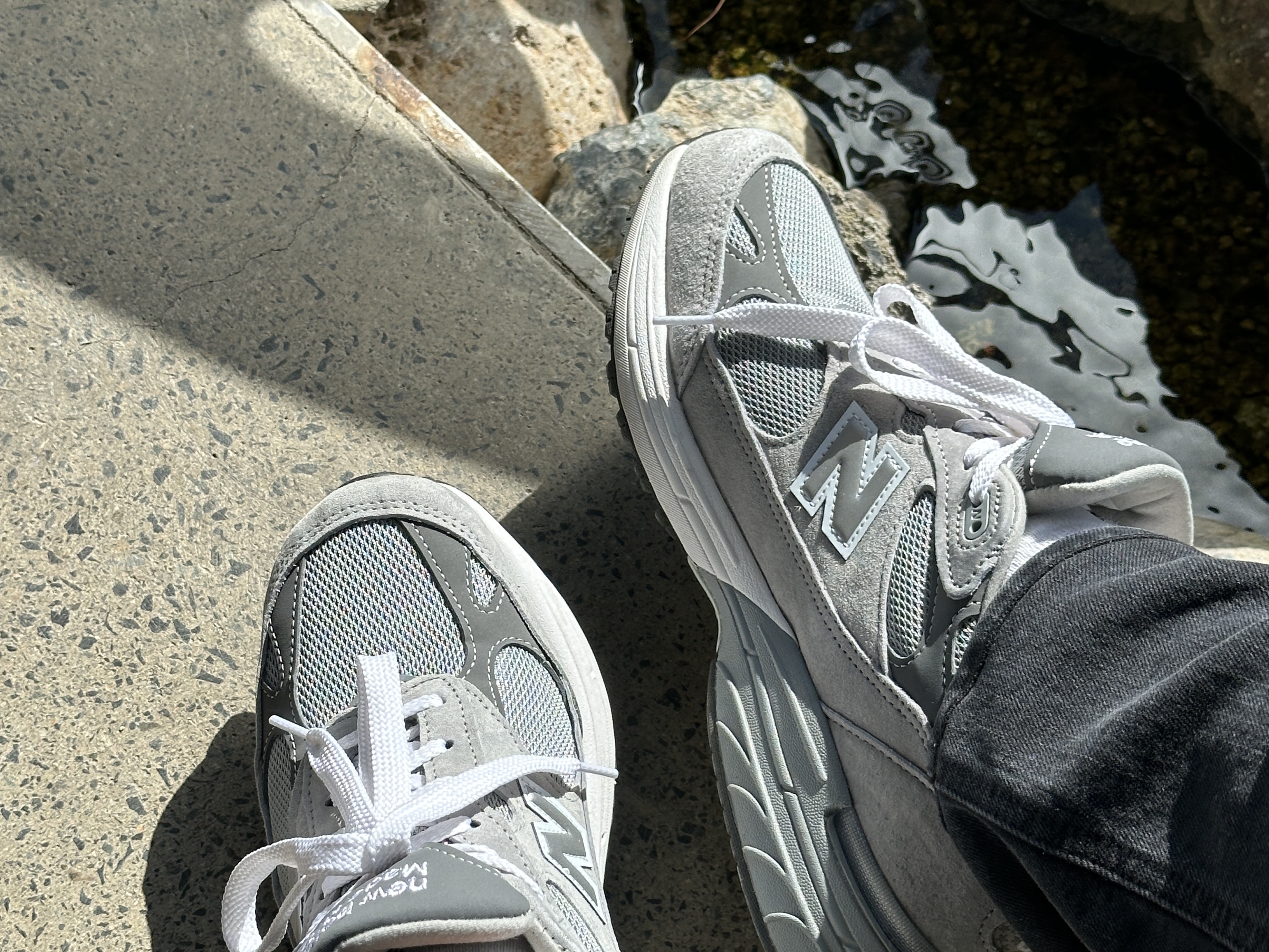 New Balance 993 Made in USA Grey - D Standard 착용 스타일