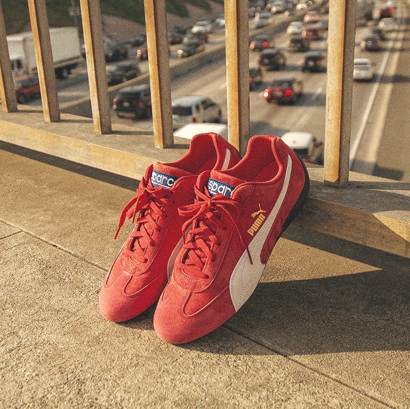 Puma Speedcat OG Sparco Ribbon Red White, Puma Speedcat OG Sparco Black White 착용 스타일 - 7