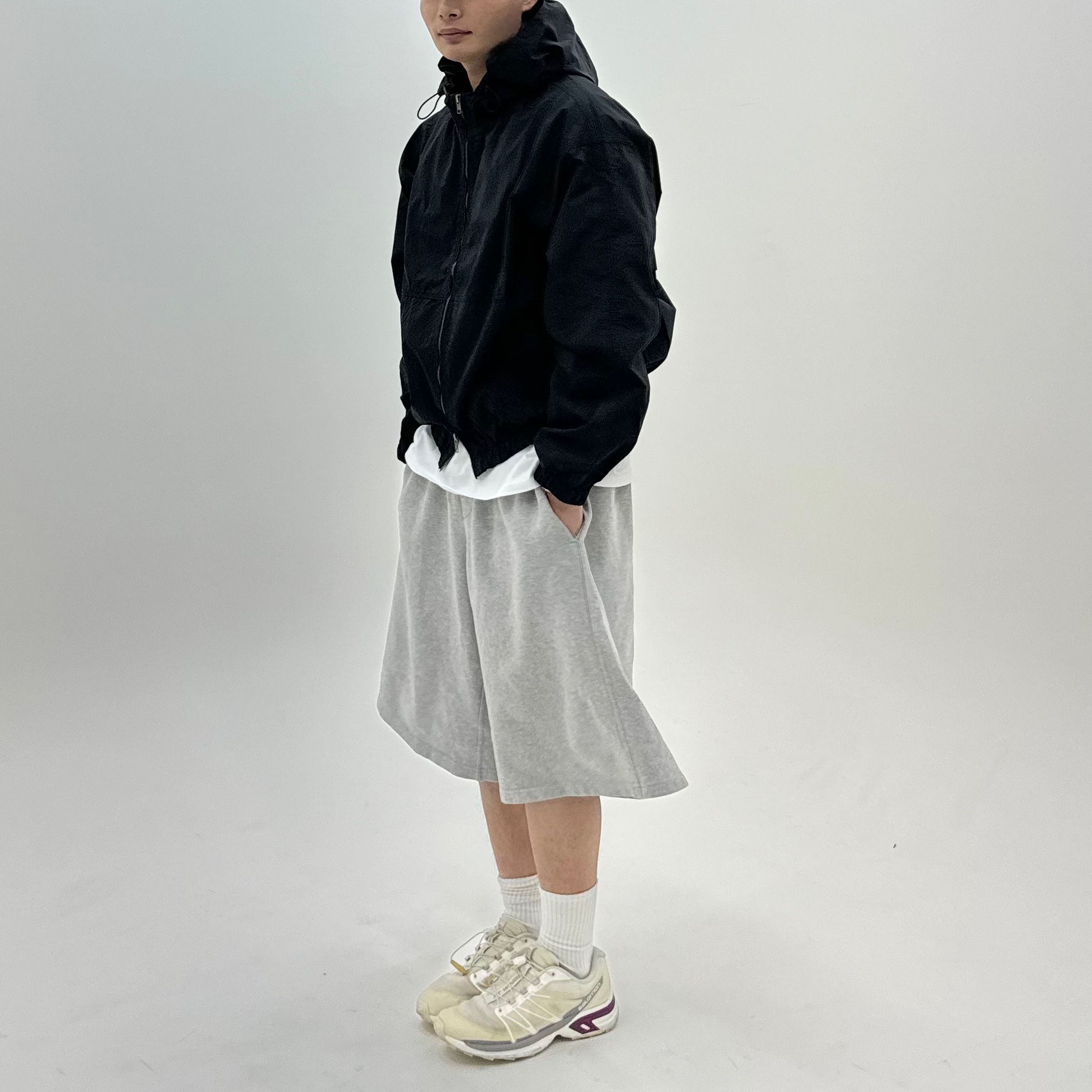 Salomon x JJJJound XT-Wings 2 White Lapis Blue 착용 스타일