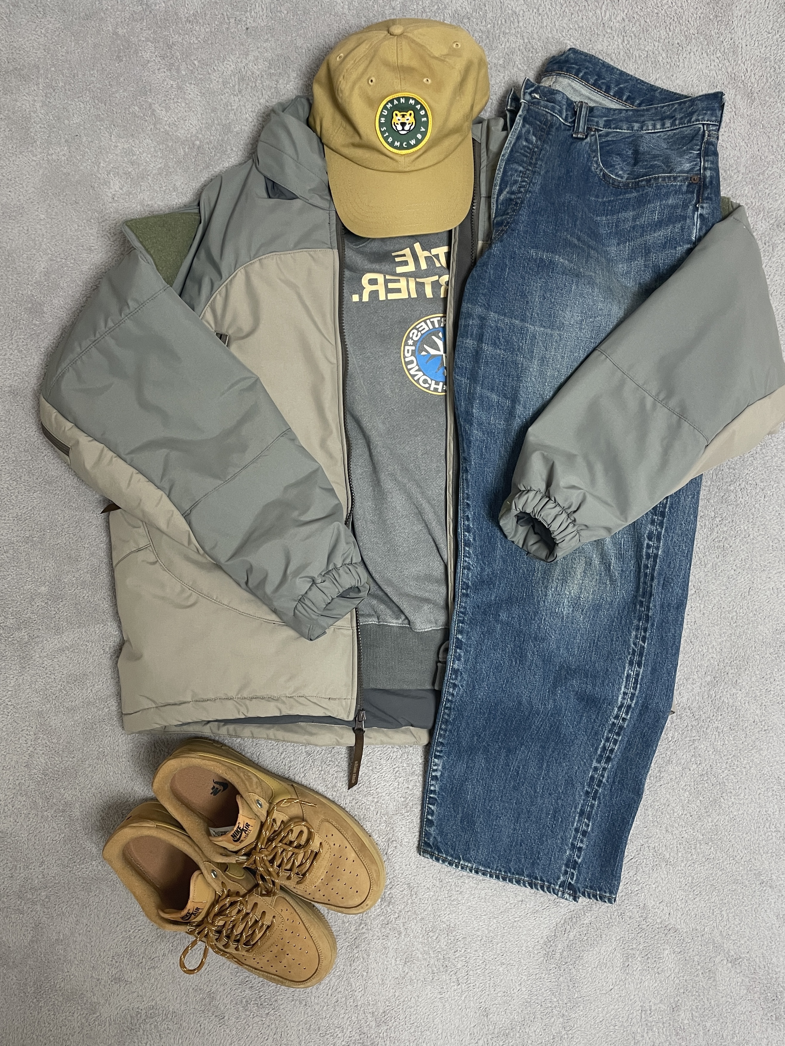 Nike Air Force 1 '07 WB Flax 착용 스타일 - 7