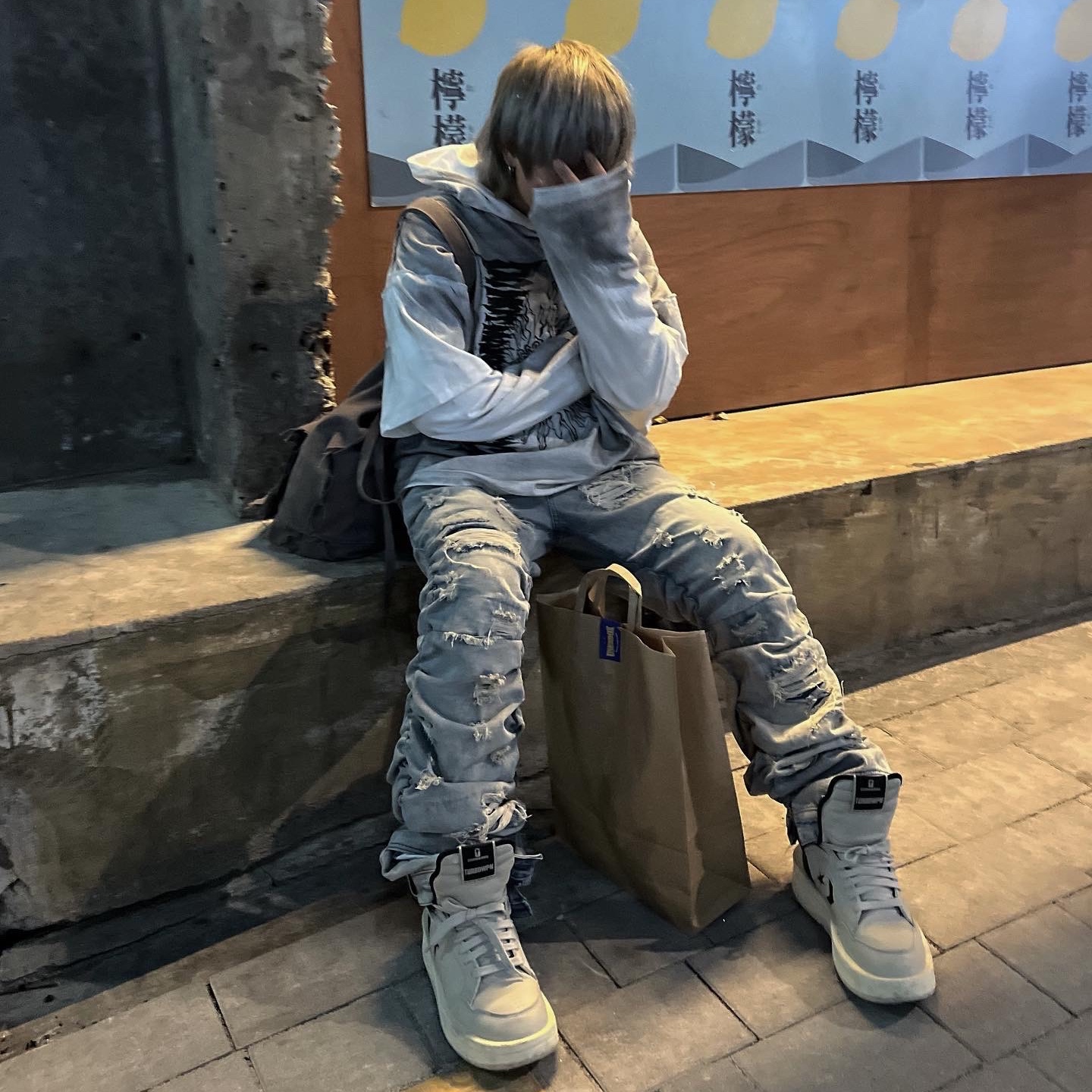 Converse x Drkshdw Turbowpn Pelican 착용 스타일 - 1
