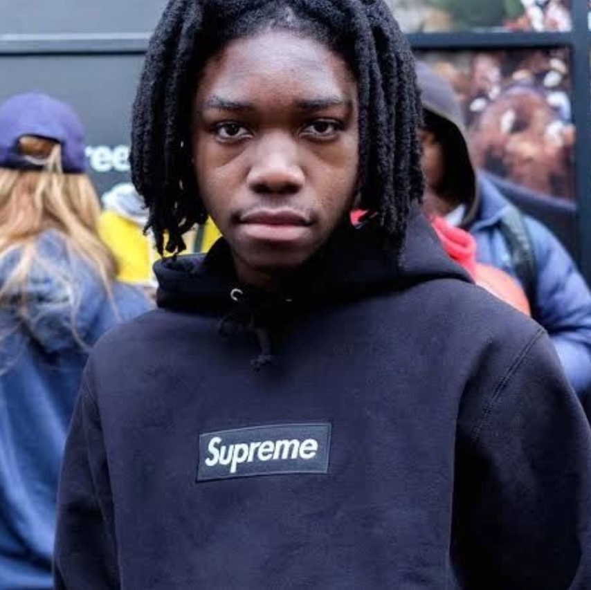 Supreme Box Logo Hooded Sweatshirt Red - 23FW, Supreme Box Logo Hooded Sweatshirt Ash Grey - 23FW 착용 스타일 - 4