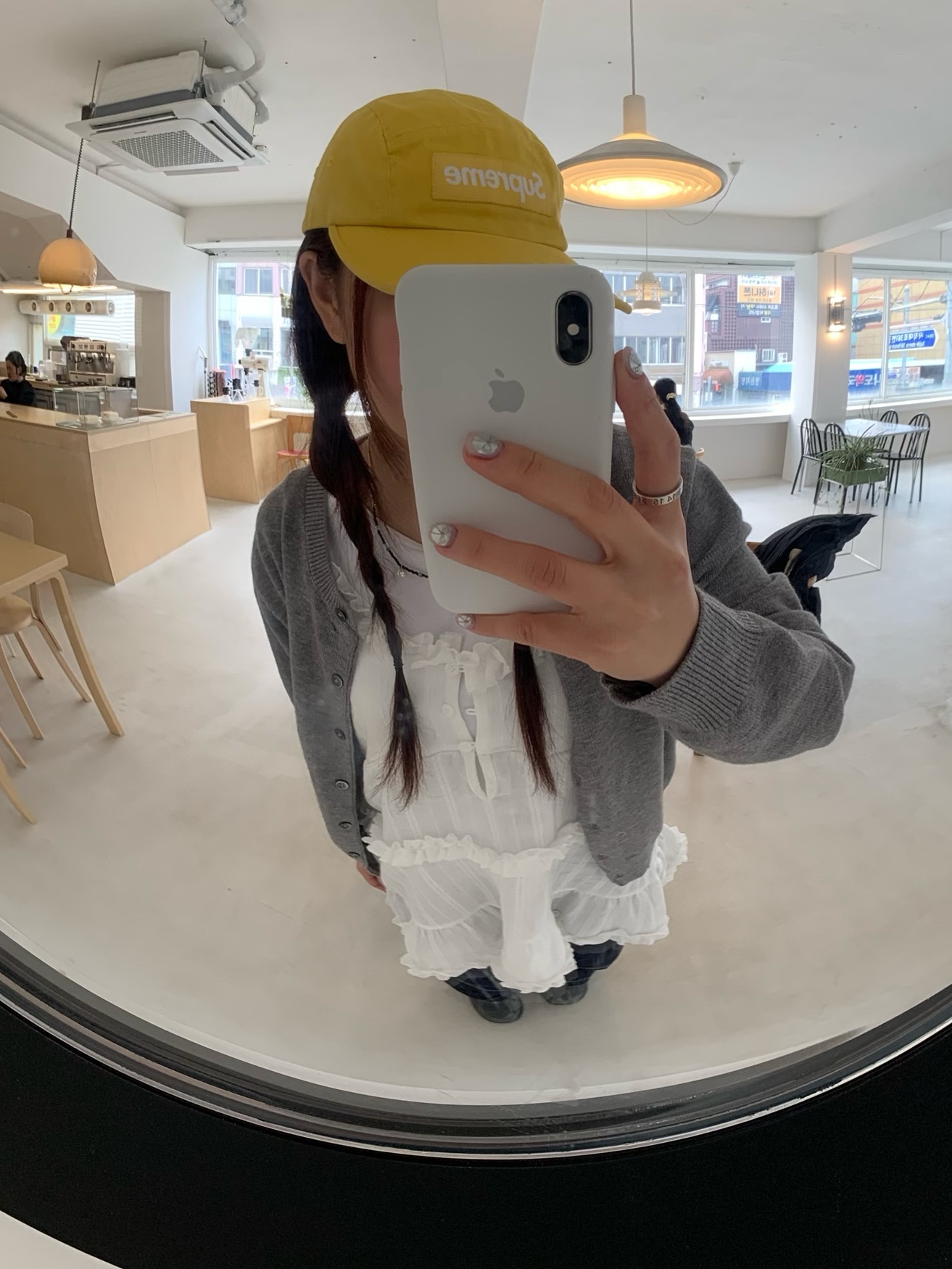 Supreme Washed Chino Twill Camp Cap Yellow - 23SS 착용 스타일