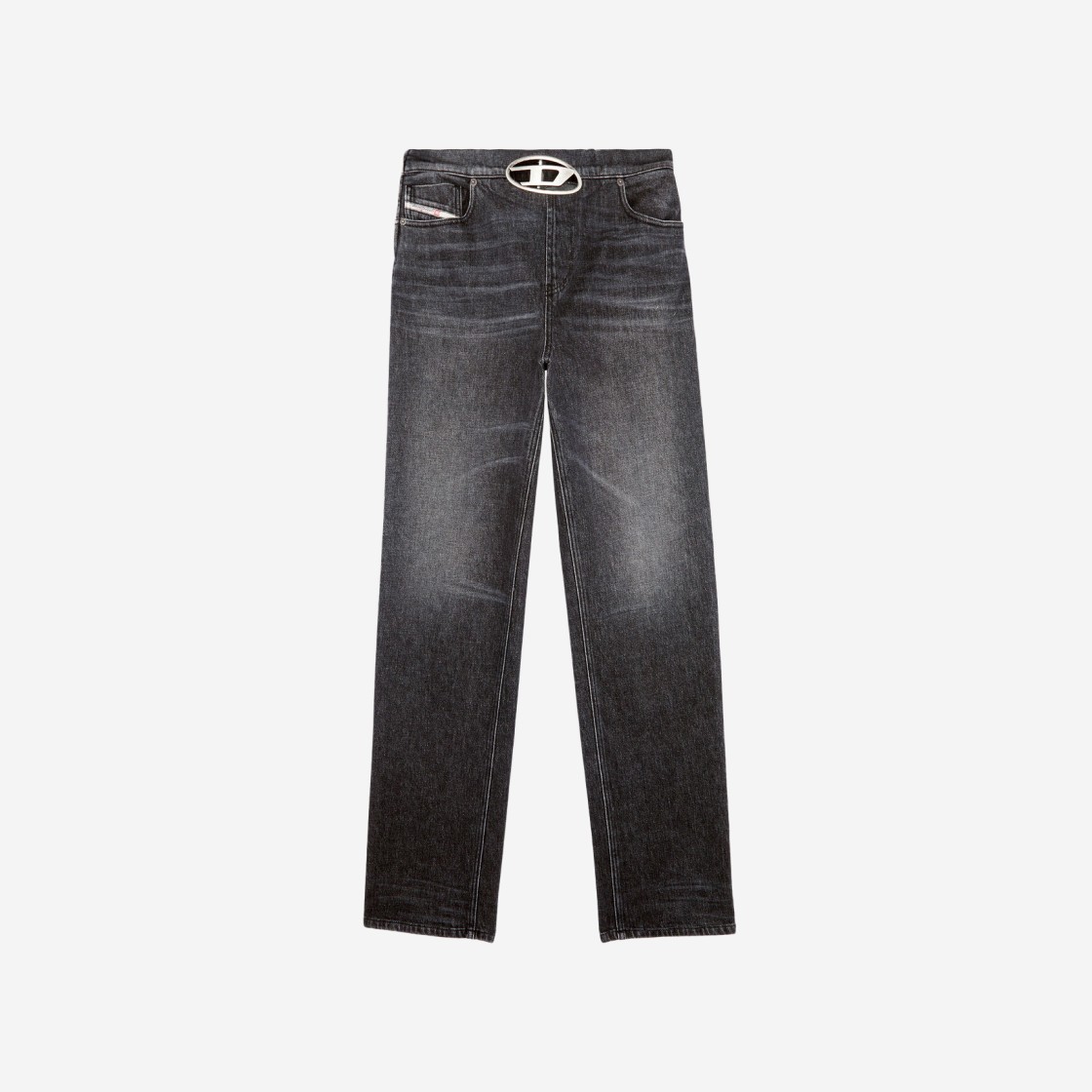 Diesel D-Rekiv 0ckah Straight Jeans 1955 Black Dark Grey 상세 이미지 1