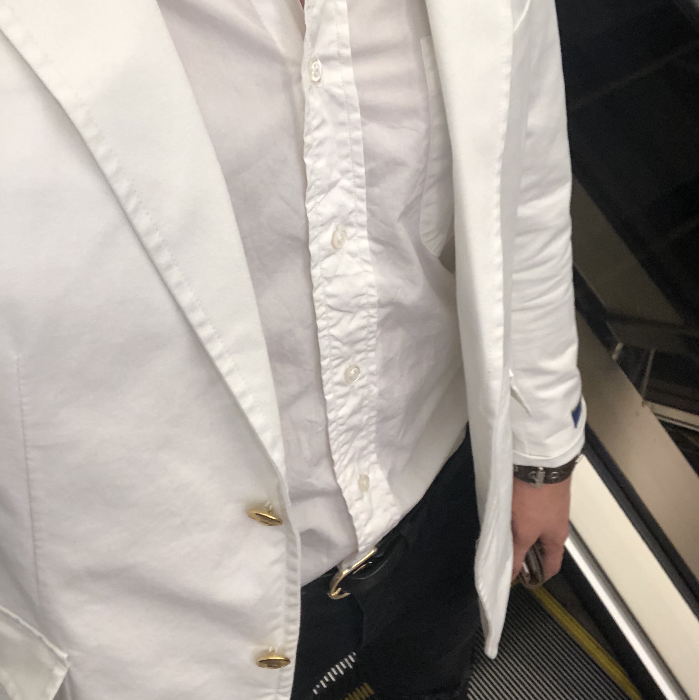 [30% 적립] Polo Ralph Lauren Classic Fit Garment Dyed Oxford Shirt White 착용 스타일