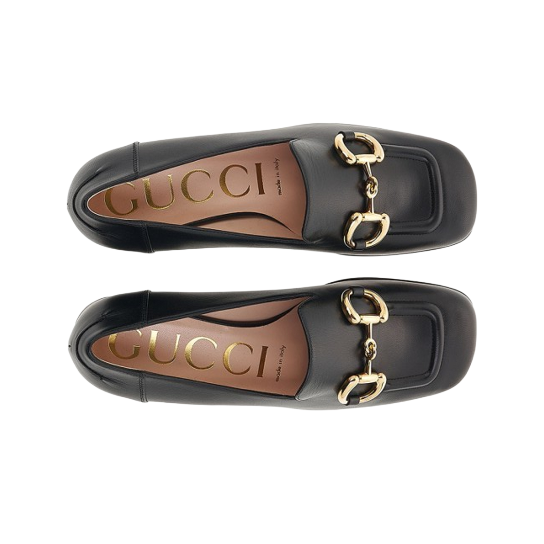 (W) 구찌 홀스빗 로퍼 블랙 레더((W) Gucci Loafer with Horsebit Black Leather) - 2