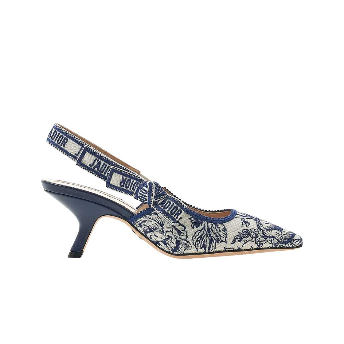 (W) Dior J'adior Embroidered Cotton Slingback Pump Blue Multicolor Dior Jardin D'hiver 상세 이미지 1