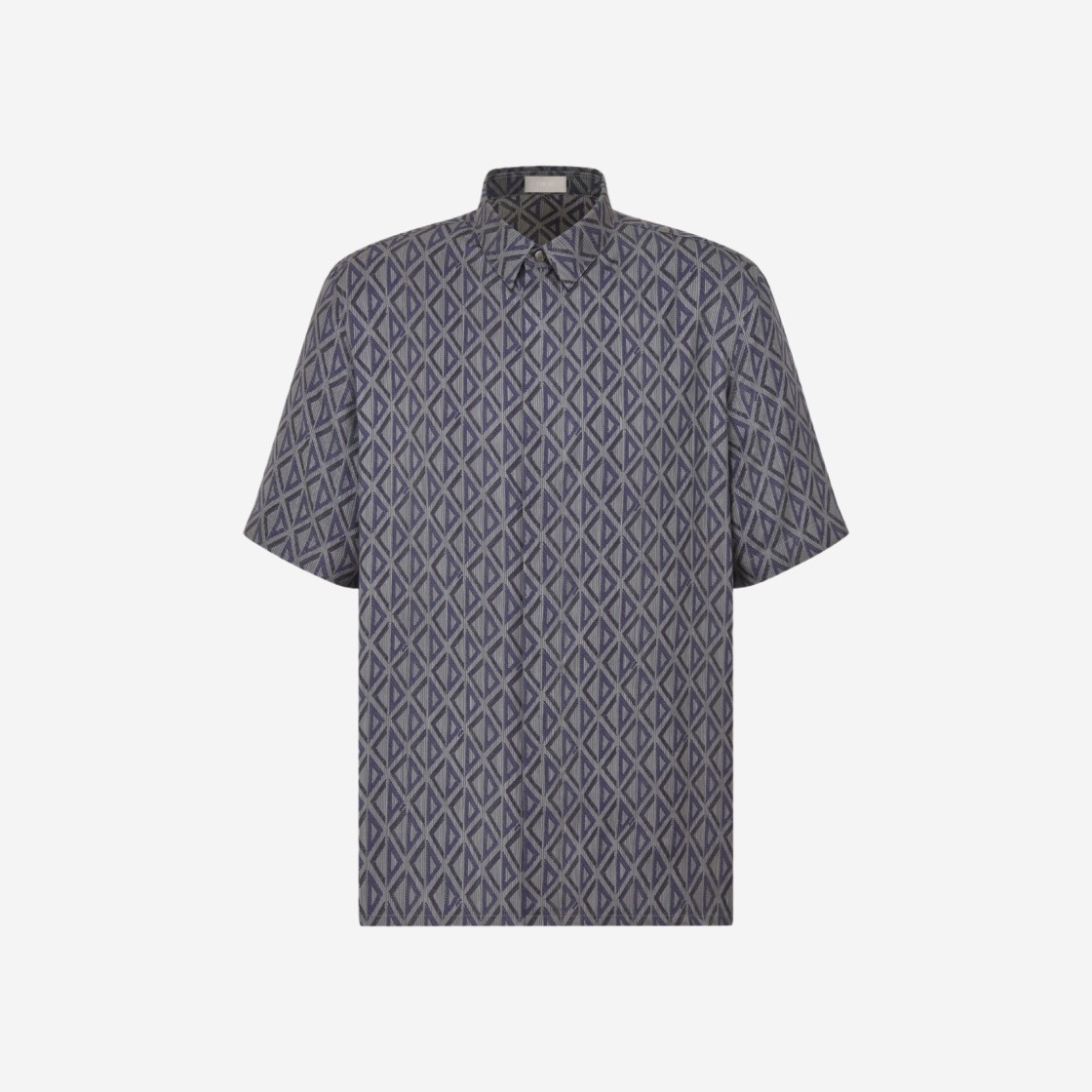 Dior CD Diamond Silk Twill Short Sleeved Shirt Deep Grey 상세 이미지 1