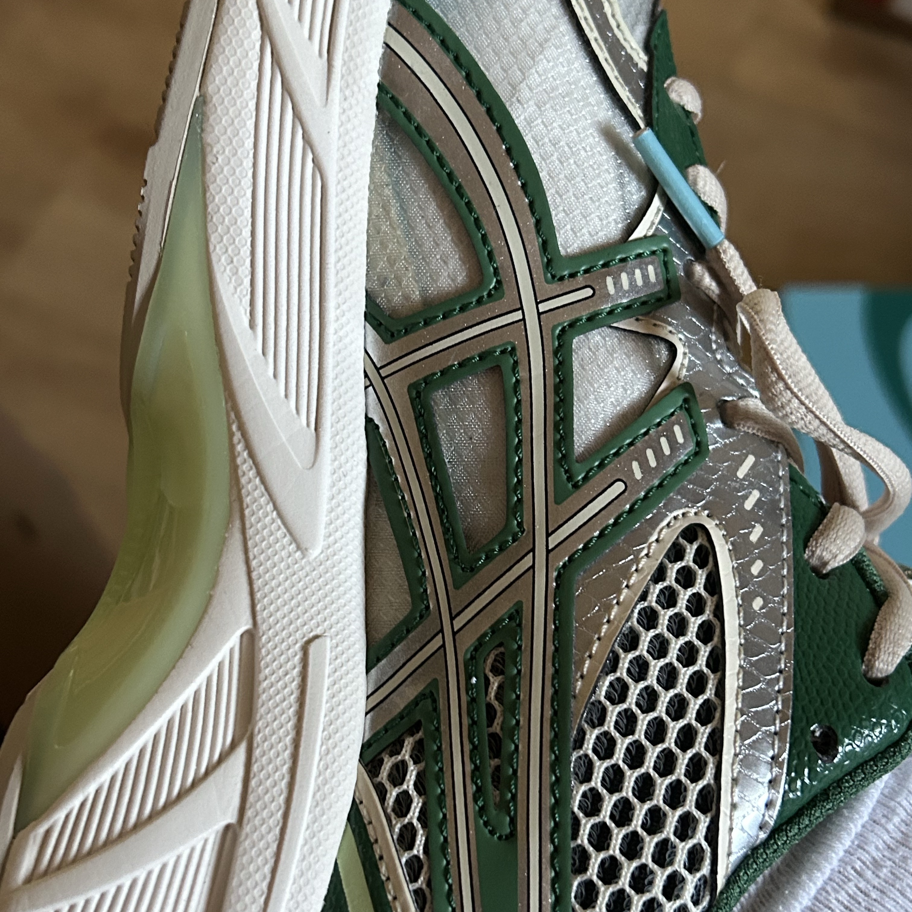 Asics x Above The Clouds GT-2160 Cream Shamrock Green 착용 스타일 - 2