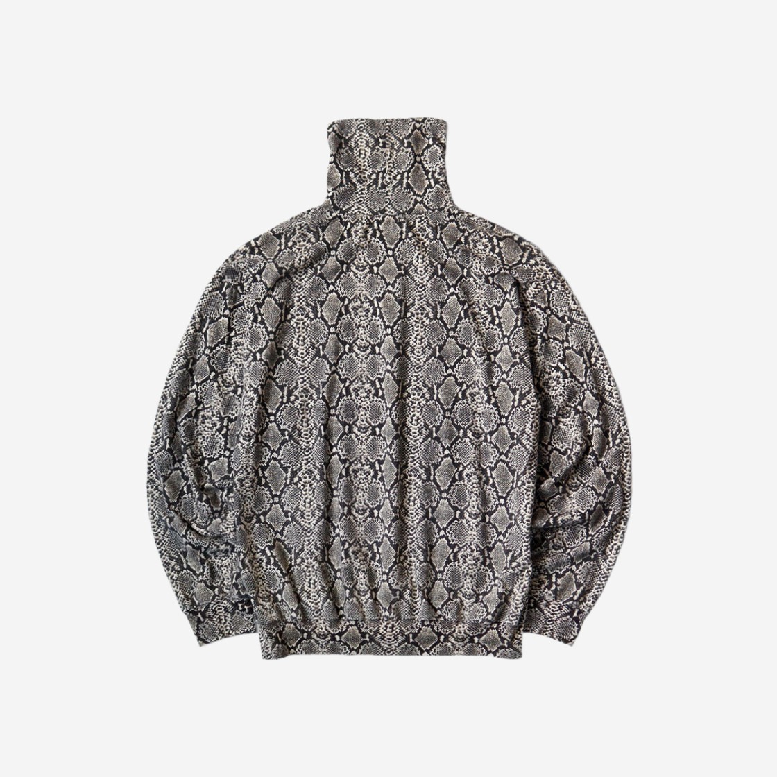 Kapital Jersey Snake Pattern High Neck Long Sleeve Shirt Gray 상세 이미지 2