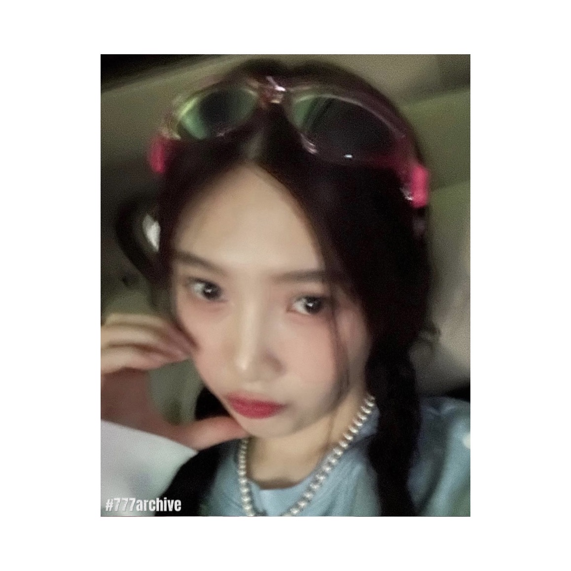 Gentle Monster Gummy PC12 Translucent Pink 착용 스타일 - 3