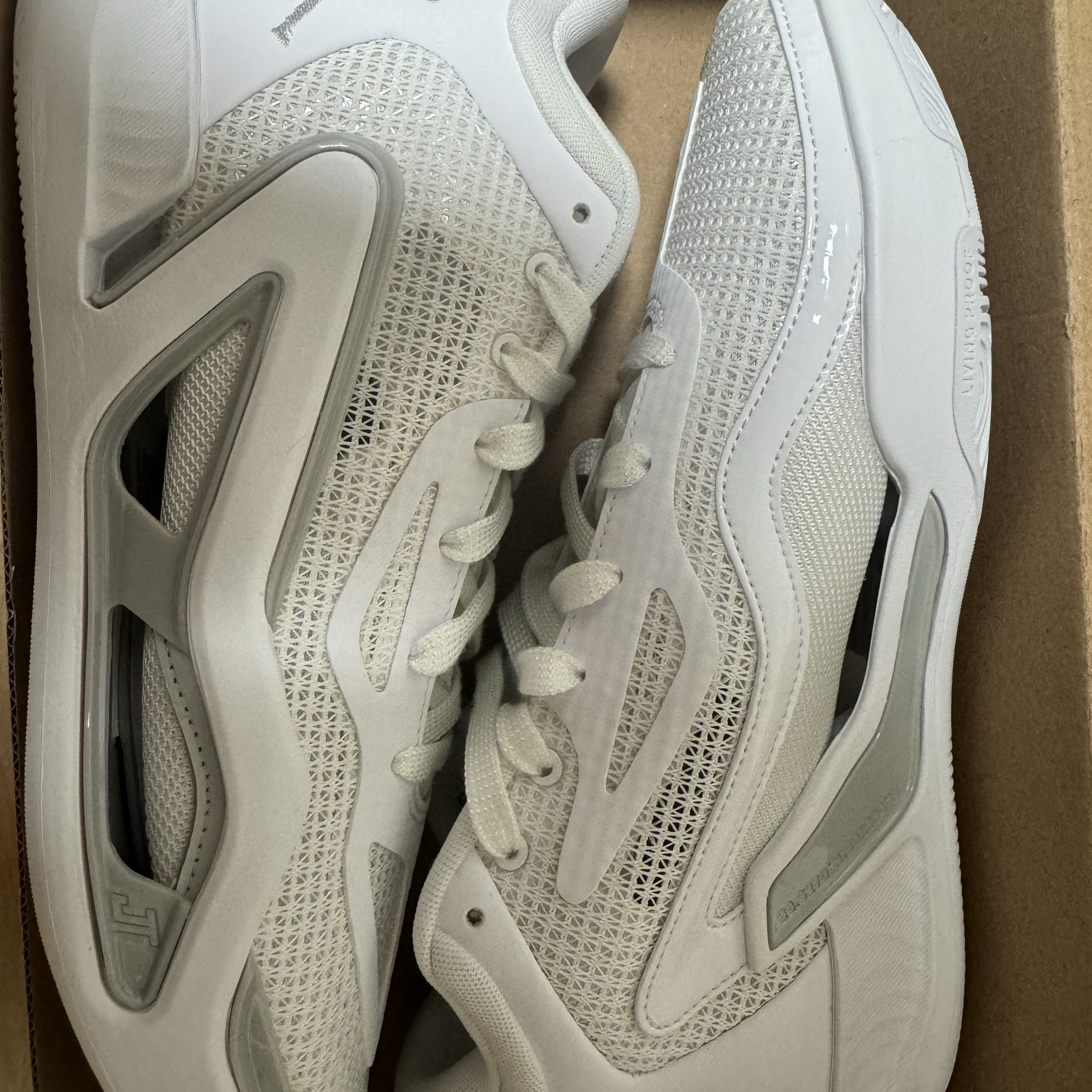 Jordan Tatum 1 Team Bank PF White Grey Fog 착용 스타일