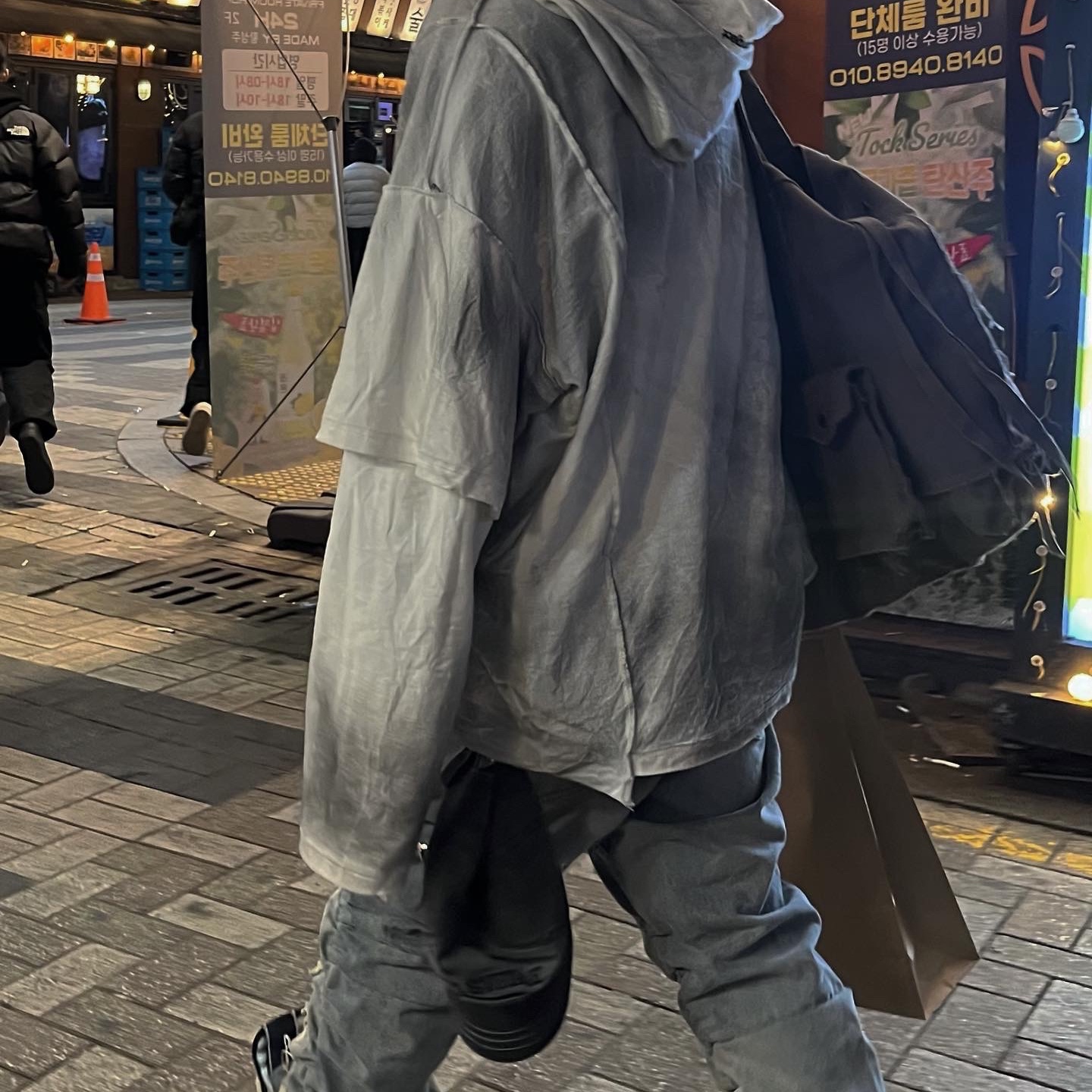 Converse x Drkshdw Turbowpn Pelican 착용 스타일 - 4