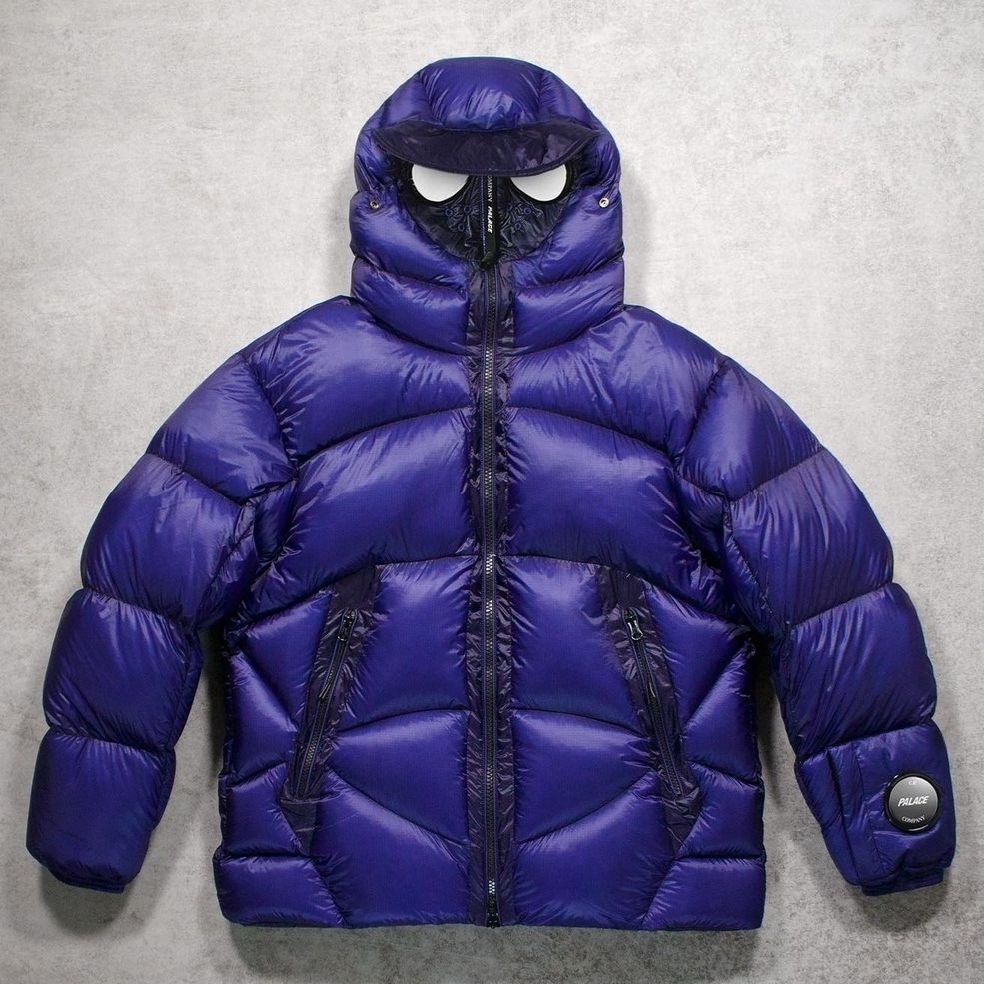 Palace x C.P. Company DD Shell Ripstop Explorer Jacket Mazarine Blue - 23FW 착용 스타일