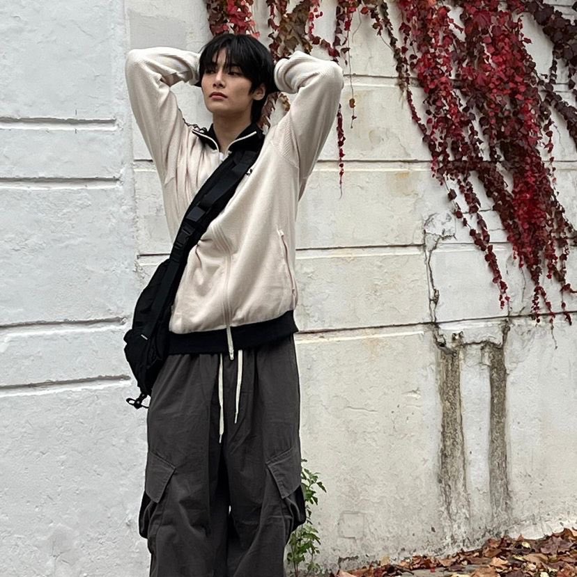 Adidas Adicolor Classic Waffle Beckenbauer Track Jacket Wonder White - US Sizing, Adidas Adicolor Classic Waffle Beckenbauer Track Jacket Wonder White - KR Sizing 착용 스타일 - 2