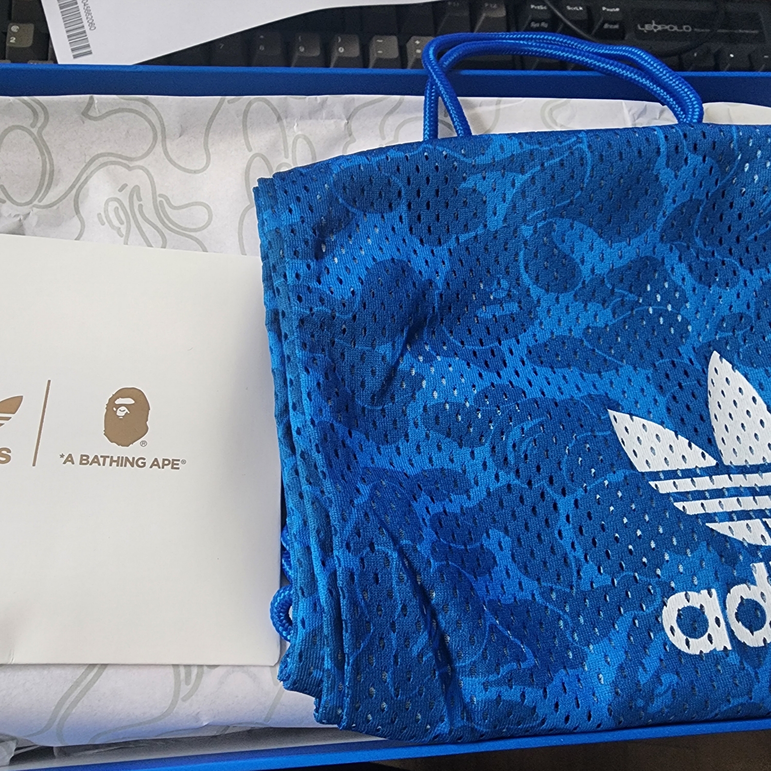 Adidas x BAPE Stan Smith Cloud White 착용 스타일 - 1