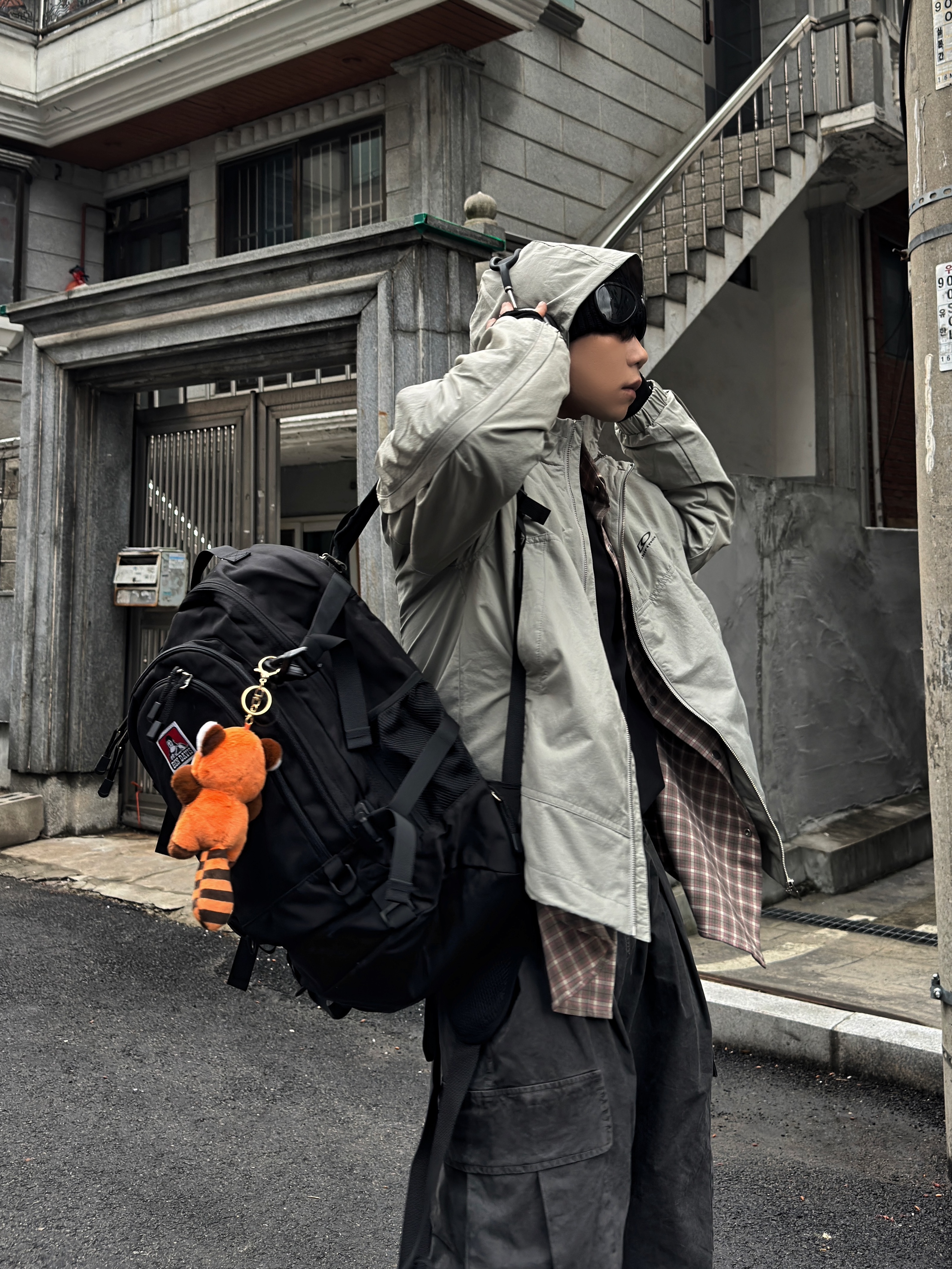 Apple AirPods Max Lightning Space Gray (Korean Ver.), C.P. Company Cotton Goggle Beanie Black - 21SS 착용 스타일 - 5