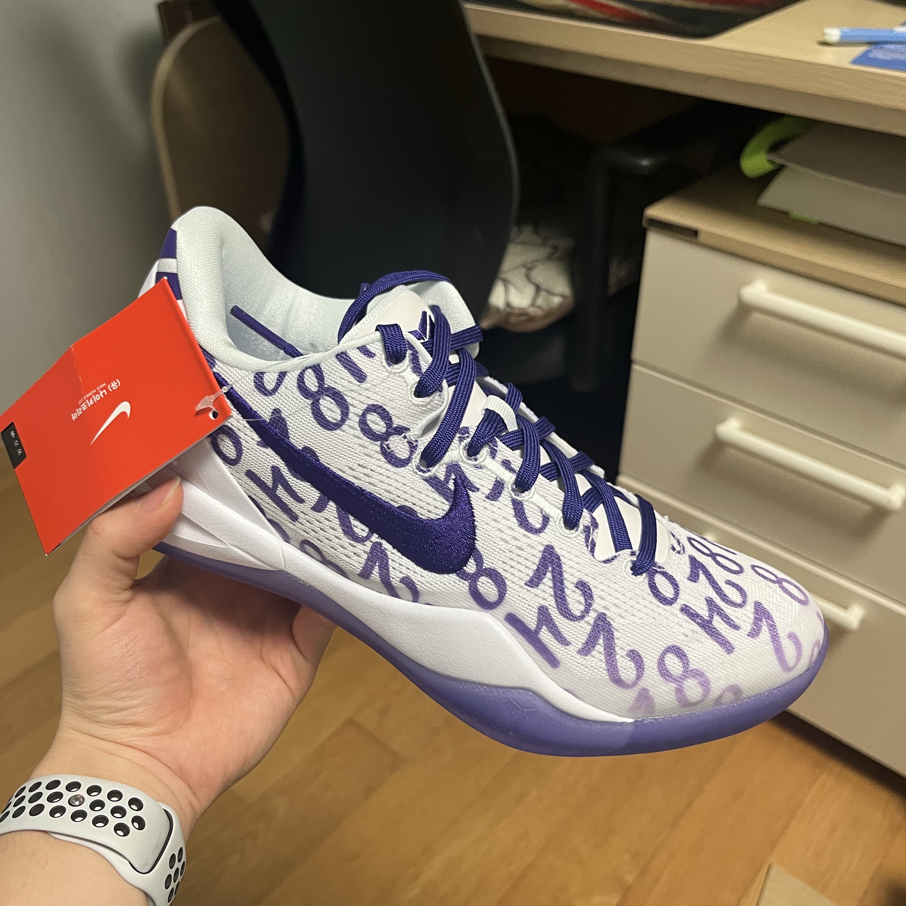 Nike Kobe 8 Protro Court Purple 착용 스타일 - 3