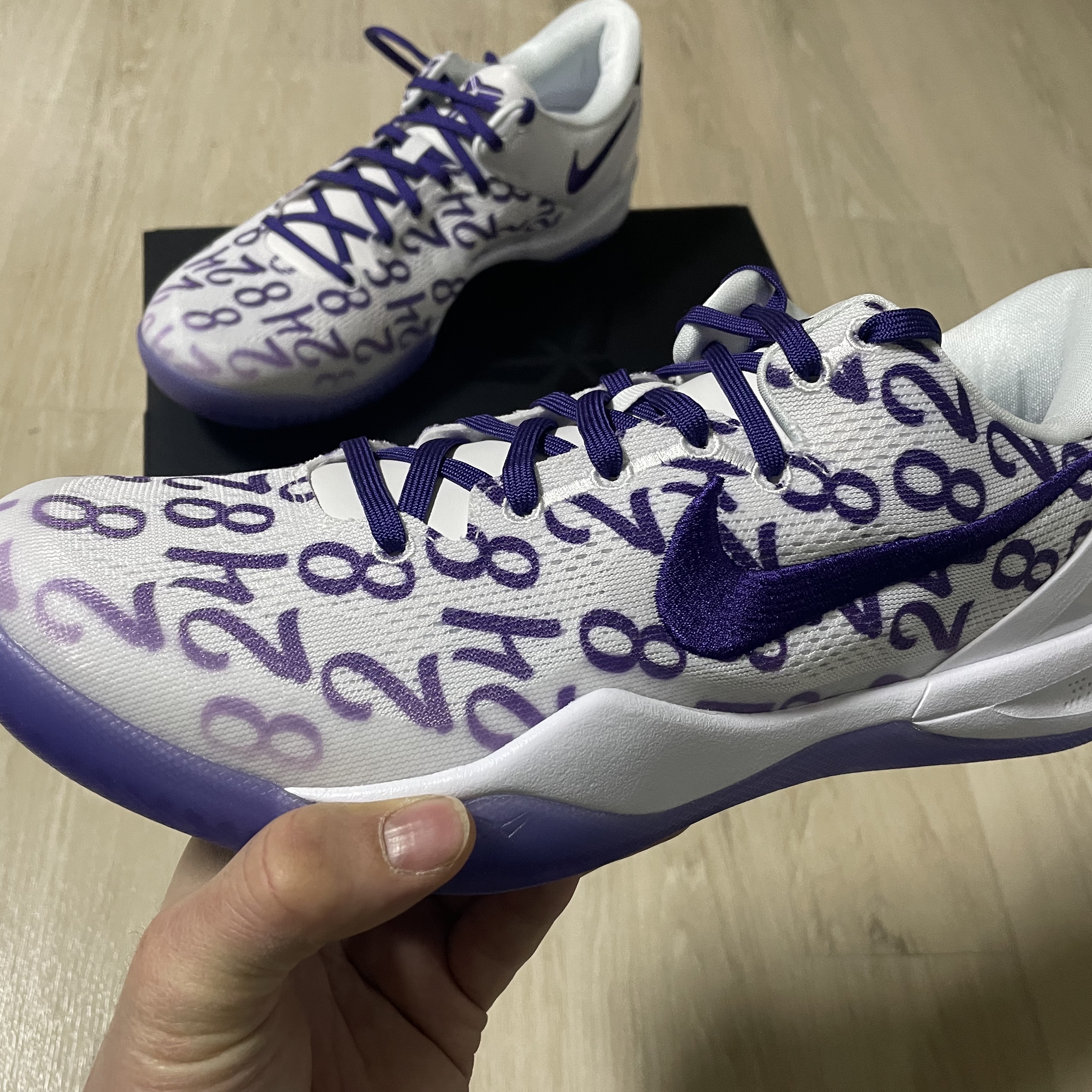 Nike Kobe 8 Protro Court Purple 착용 스타일 - 5
