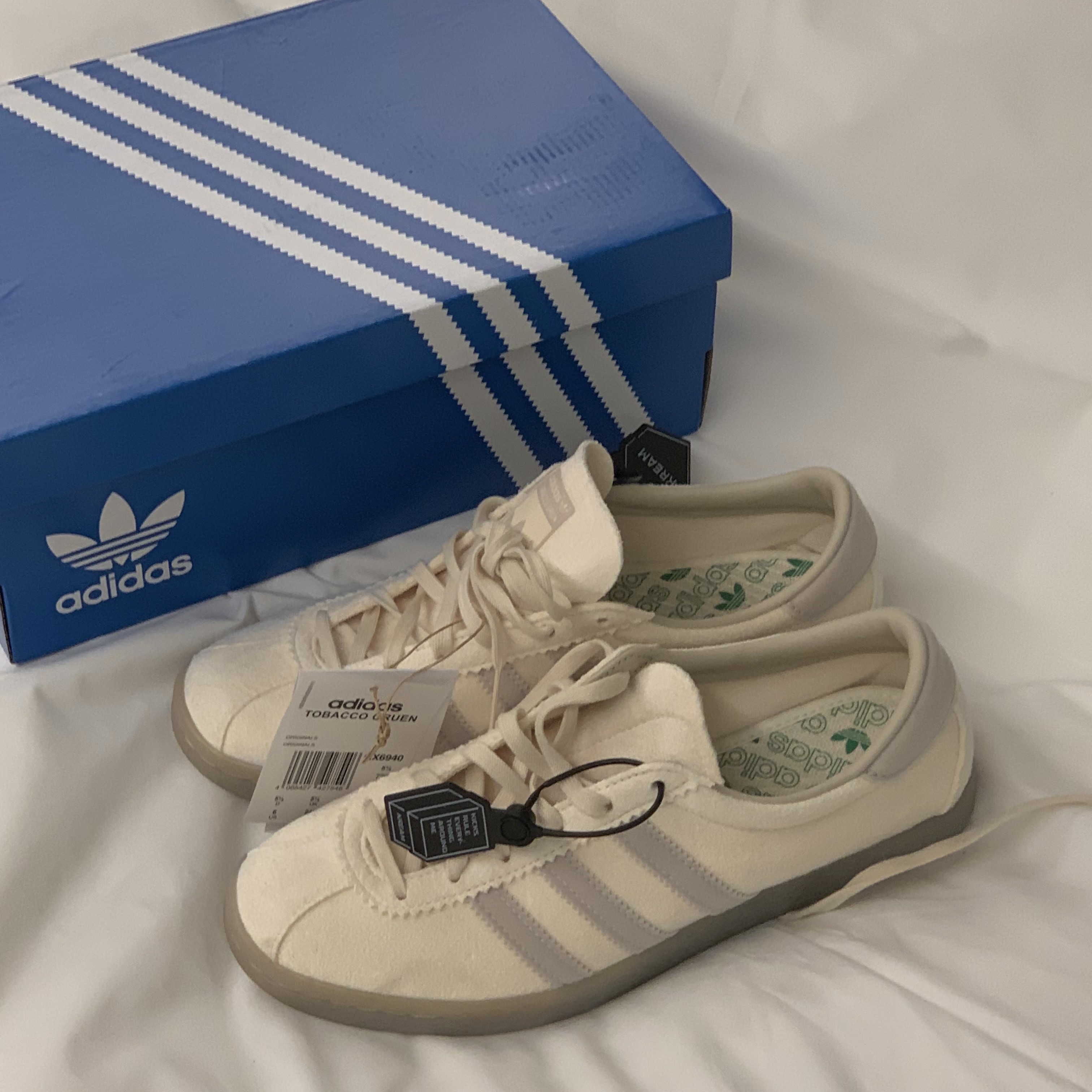Adidas Tobacco Gruen Cream White Bliss 착용 스타일 - 4