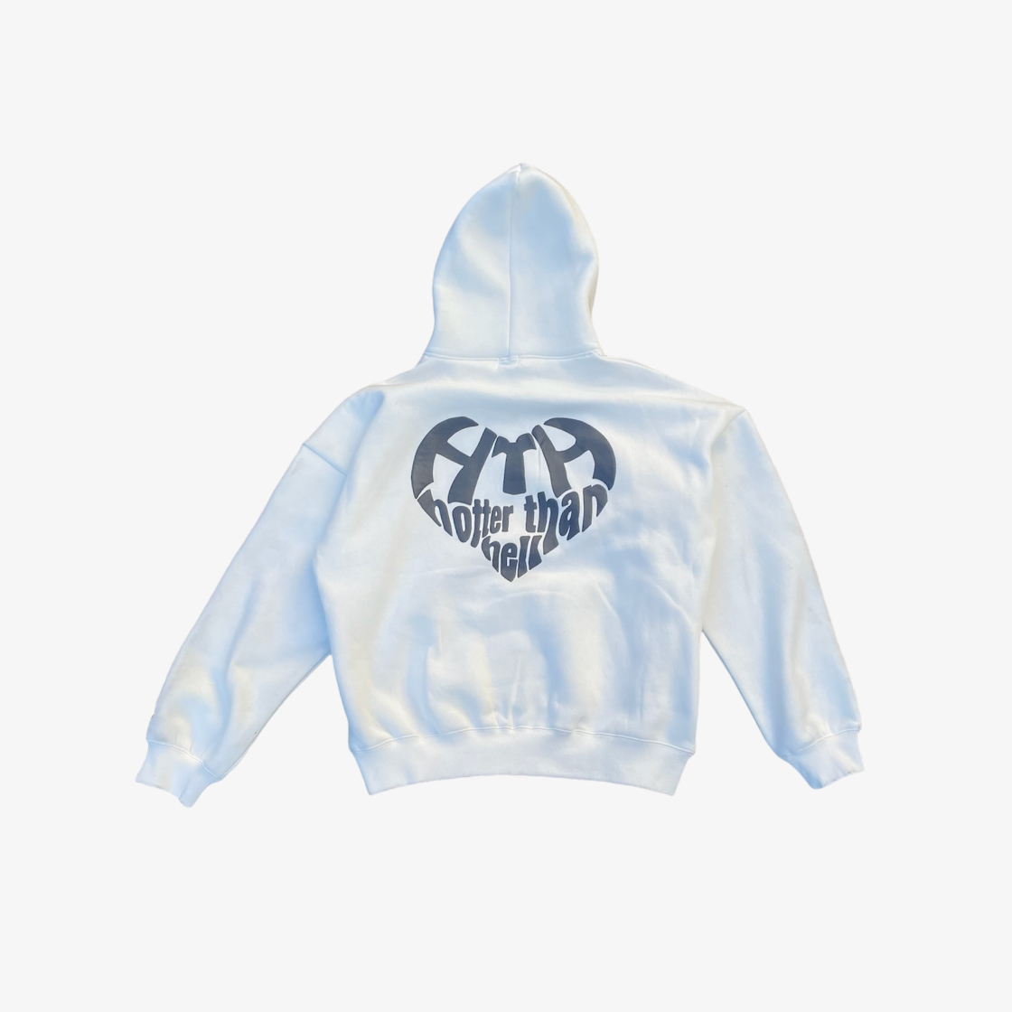 에이치티에이치 하트 로고 후드 화이트(HTH Heart Logo Hoodie White)