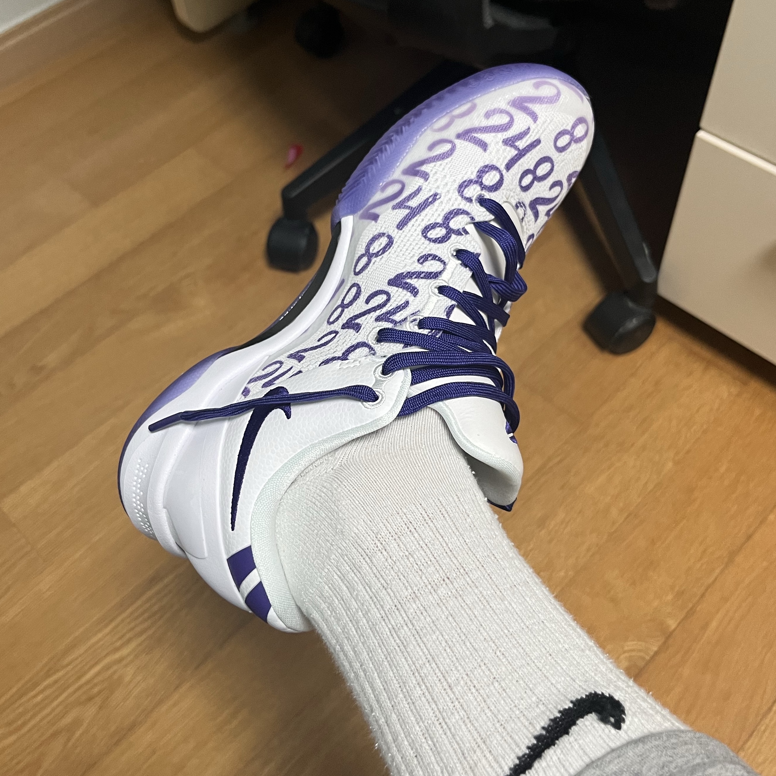 Nike Kobe 8 Protro Court Purple 착용 스타일 - 5