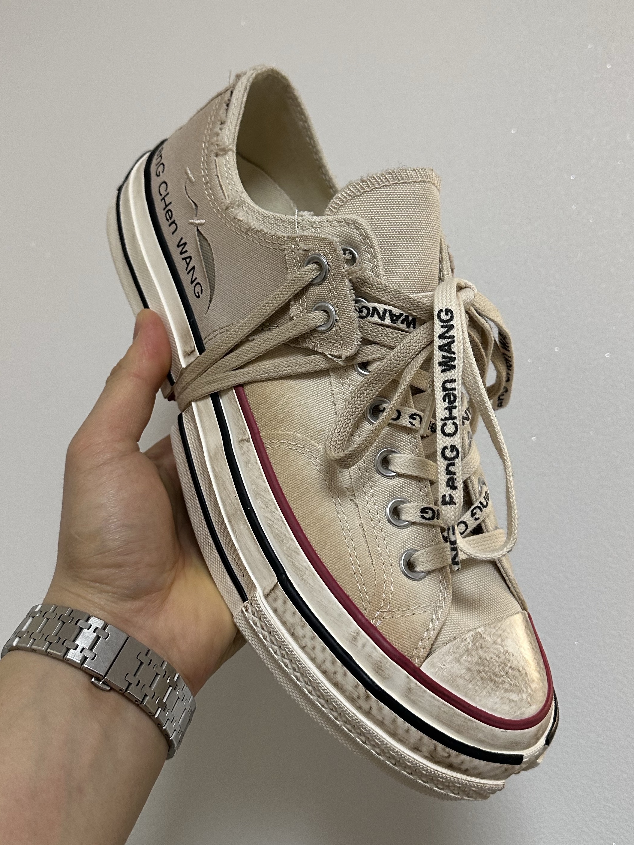 Converse x Feng Chen Wang Chuck 70 Ox 2-in-1 Brown Rice 착용 스타일 - 2