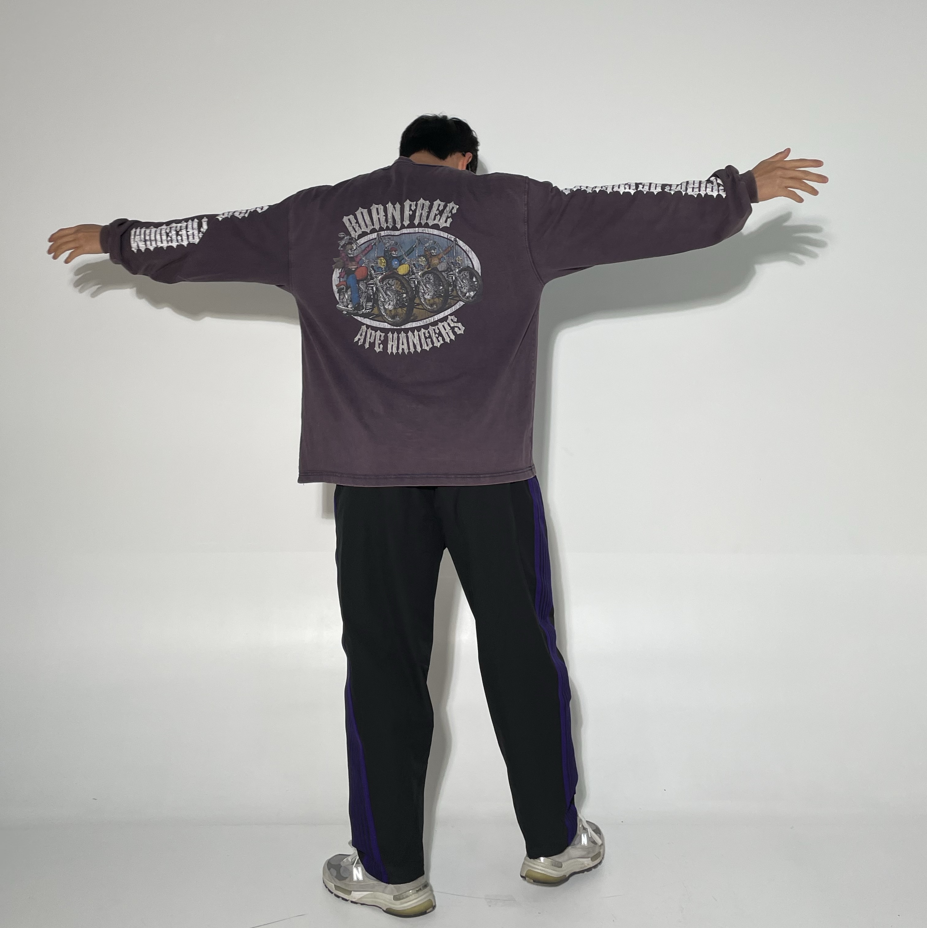 Needles H.D. Track Pants Poly Smooth Ivy Green, Needles x DC Shoes Track Pants Poly Ripstop Ivory 착용 스타일 - 4