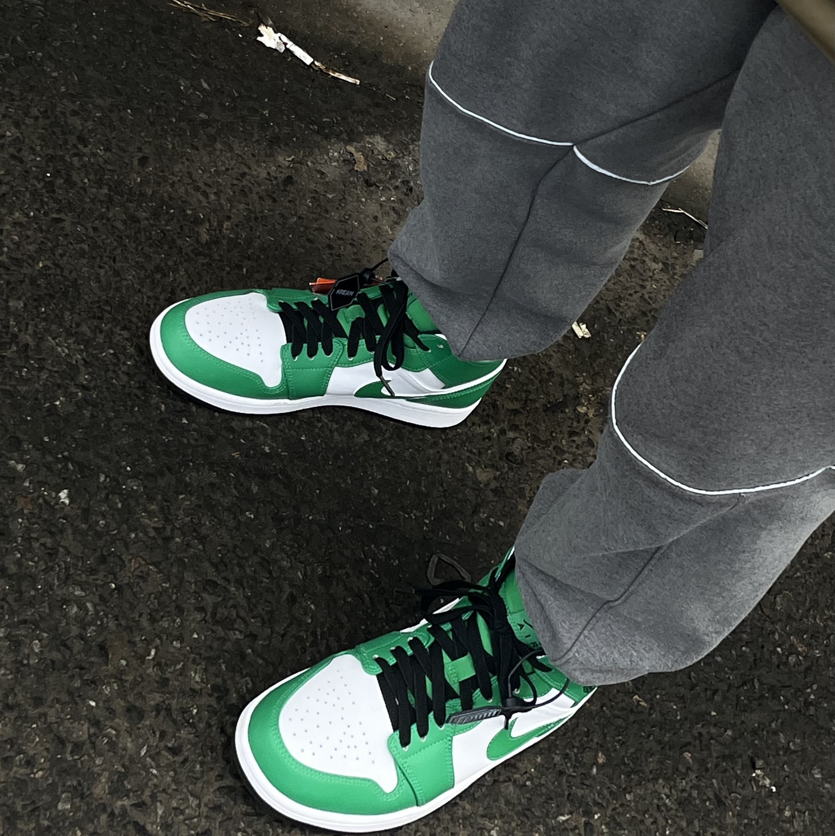 Jordan 1 Mid Lucky Green 착용 스타일