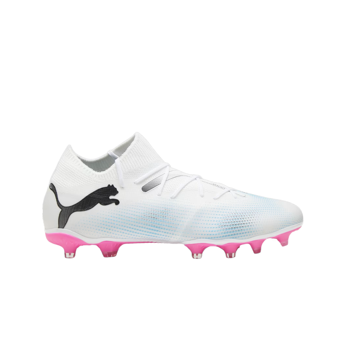 푸마 퓨처 7 매치 FG/AG 화이트 블랙 포이즌 핑크(Puma Future 7 Match FG/AG White Black Poison Pink) - 1