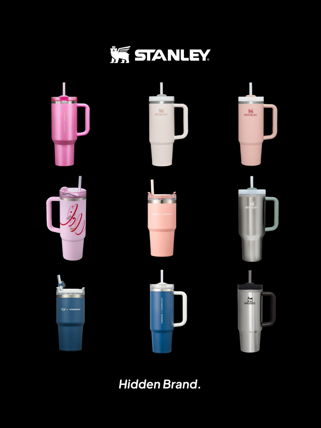 스탠리 x 스타벅스 SS 러브 켄처 텀블러 핑크 1183ml, 스탠리 더 퀜처 H2.0 플로우스테이트 텀블러 887ml 로즈 쿼츠 착용 스타일 - 2