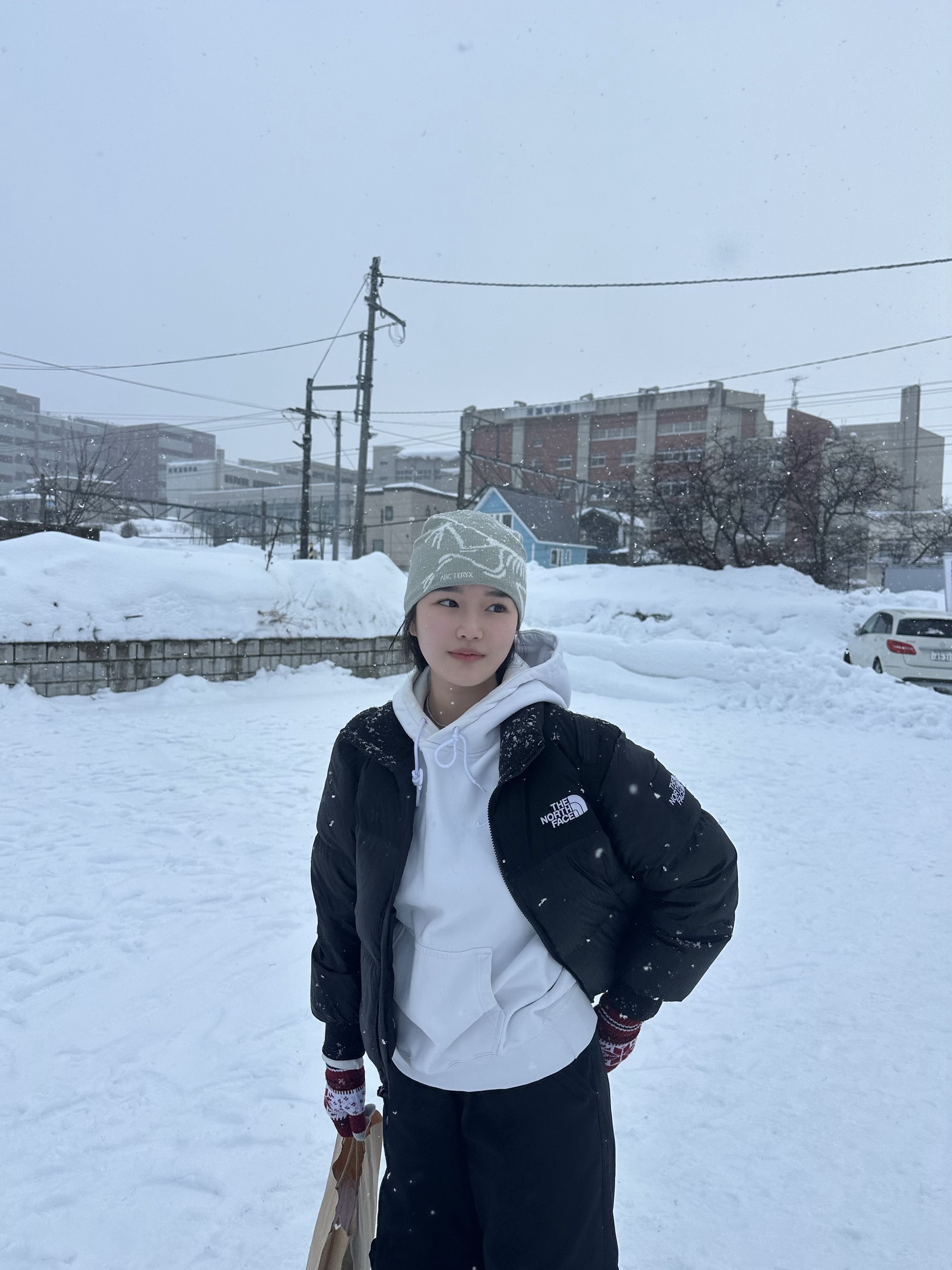 Arc'teryx Bird Head Toque Habitat 착용 스타일 - 1