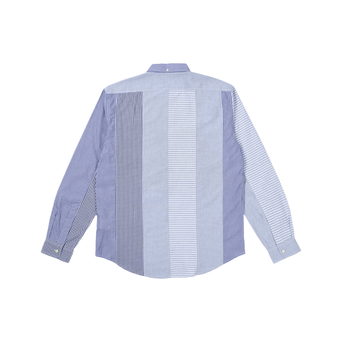 Palace Patchwork Stripe Shirt Blue - 24SS 상세 이미지 2