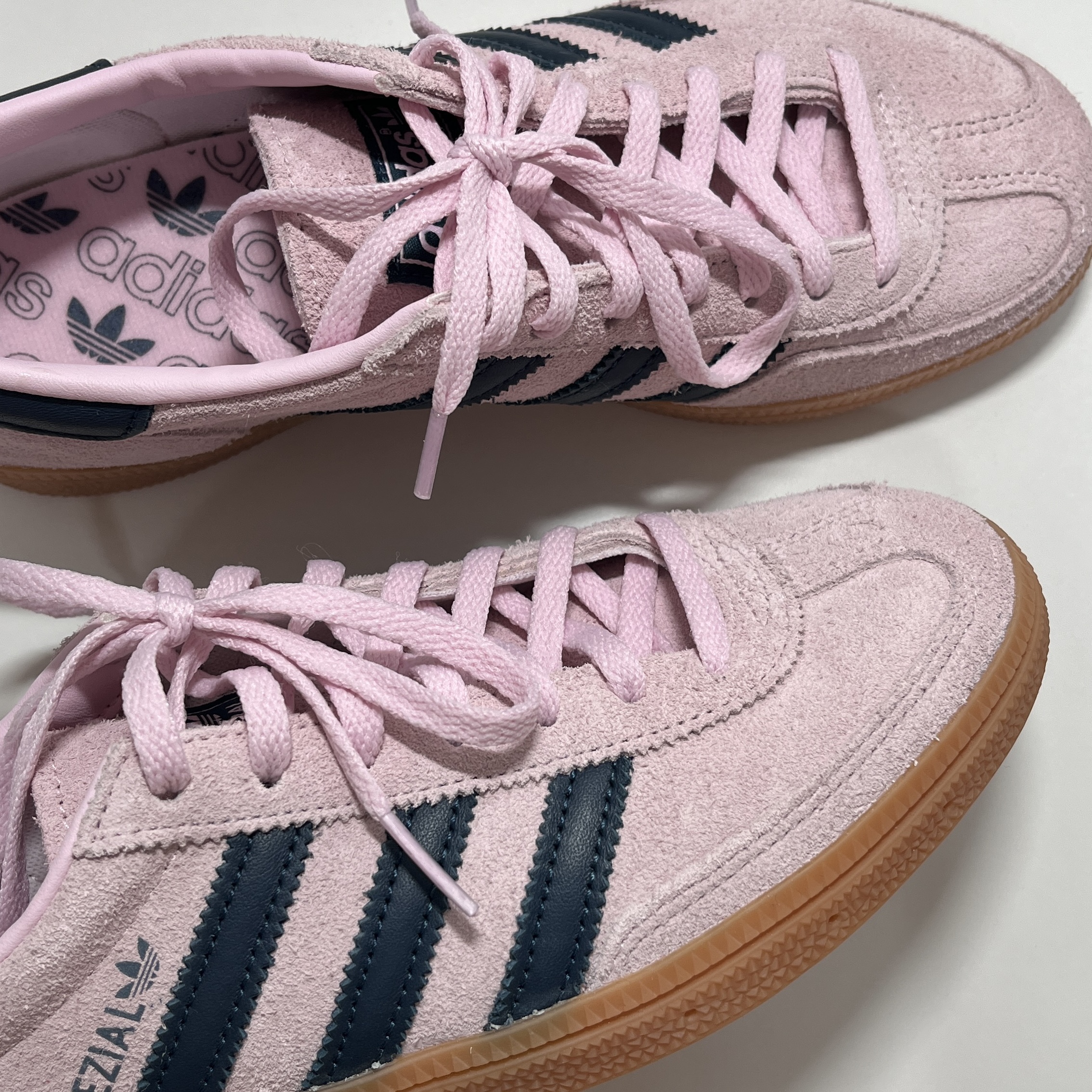 (W) Adidas Spezial Handball Clear Pink 착용 스타일
