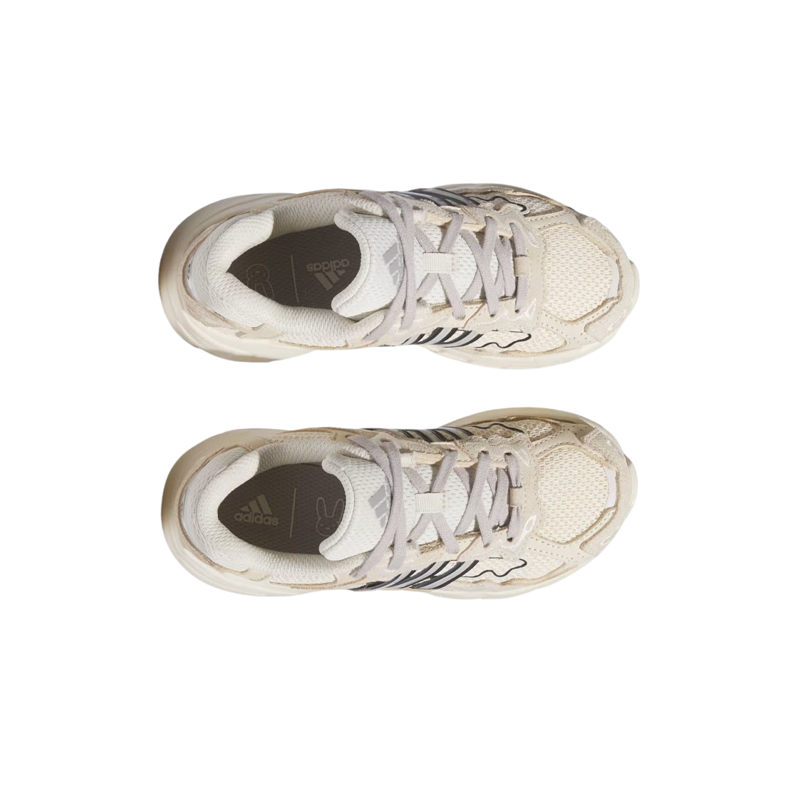 (C) 아디다스 x 배드 버니 리스폰스 CL 원더 화이트 클리어 그래닛((C) Adidas x Bad Bunny Response CL Wonder White Clear Granite) - 2