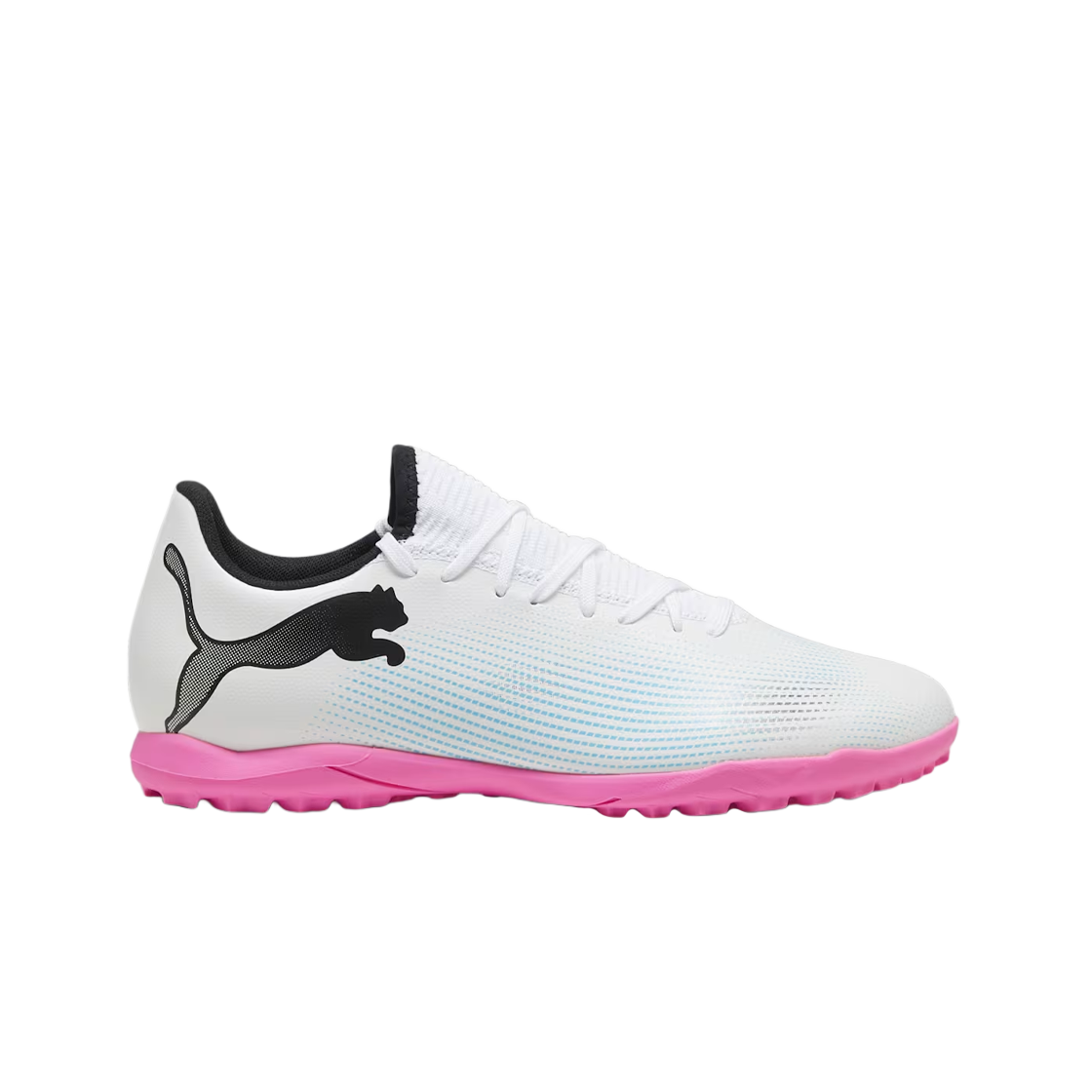 푸마 퓨처 7 플레이 TT 화이트 블랙 포이즌 핑크(Puma Future 7 Play TT White Black Poison Pink)