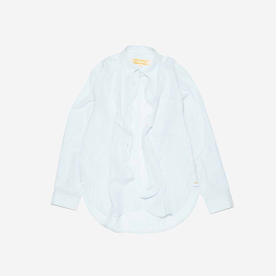 Hello Sunrise Women Comfort Shirt Blue Stripe 상세 이미지 2